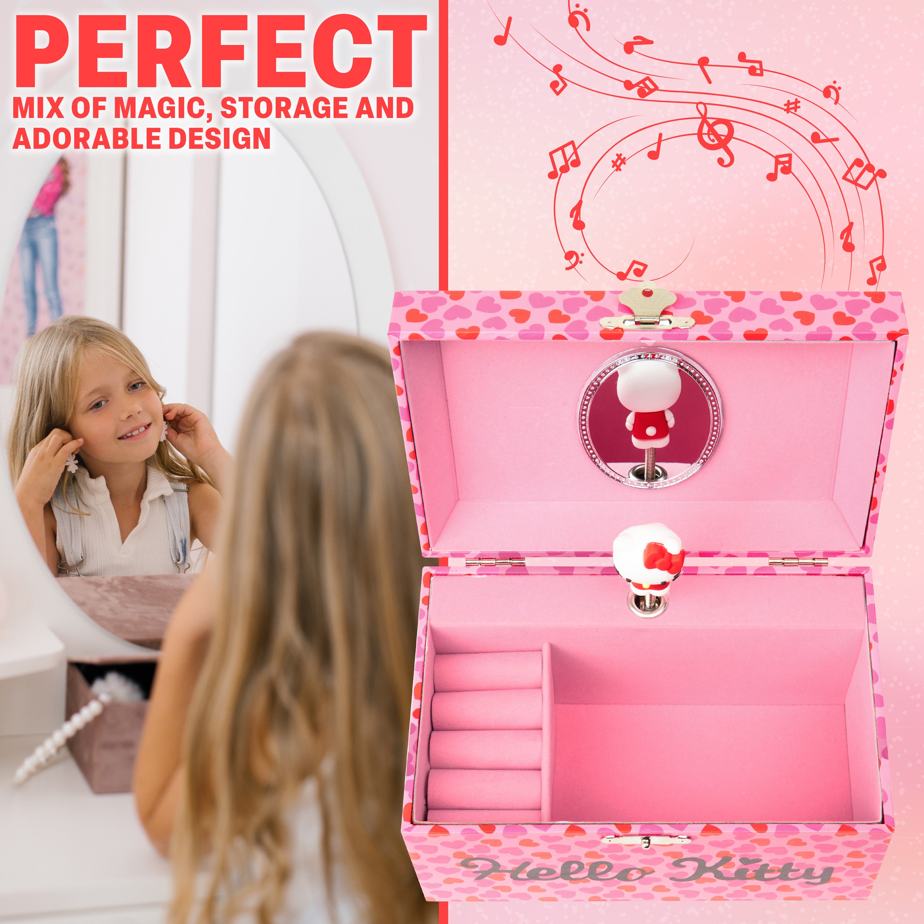 hello-kitty-bo-te-bijoux-musicale-figurine-rangement-bagues image 2