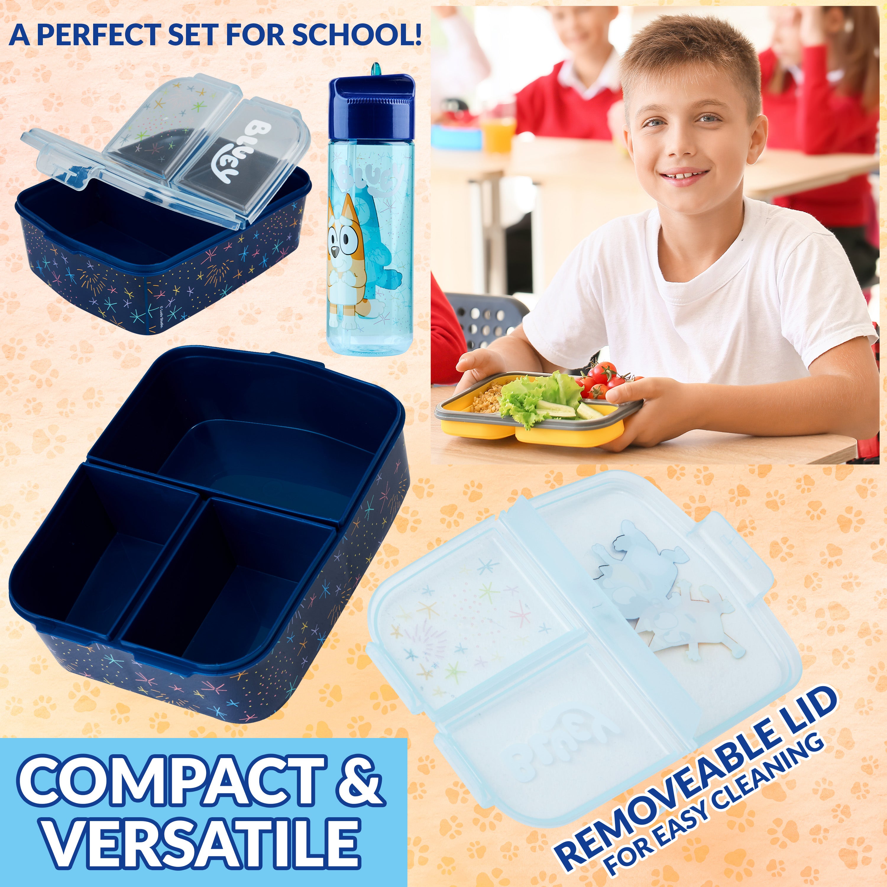 bluey-lunch-box-compartiments-gourde-340-ml-enfant image 5