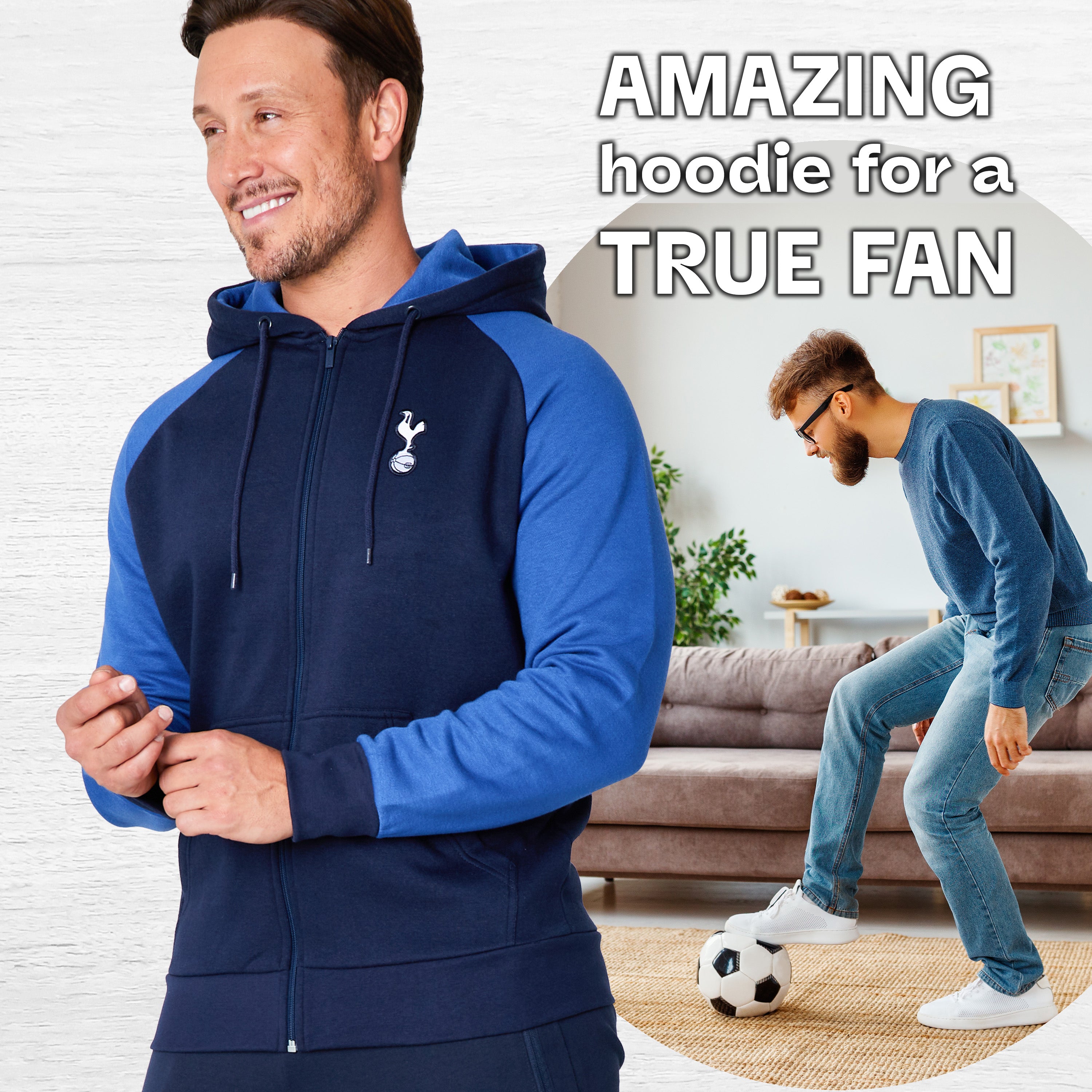 tottenham-hotspur-sweat-zipp-homme-capuche-taille-l image 2