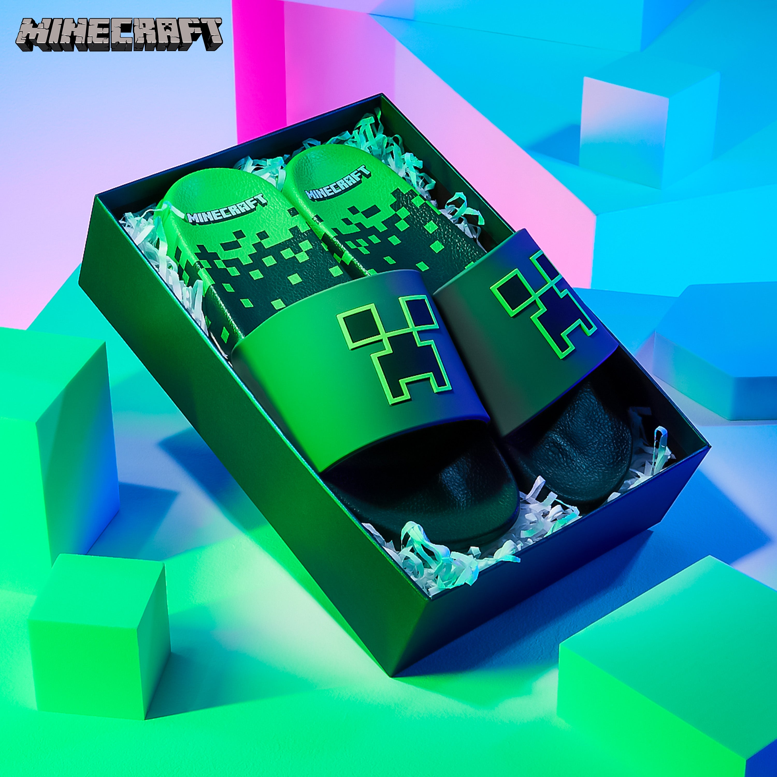 minecraft-claquettes-gar-on-creeper-pointure-3-4-antid-rapantes image 2