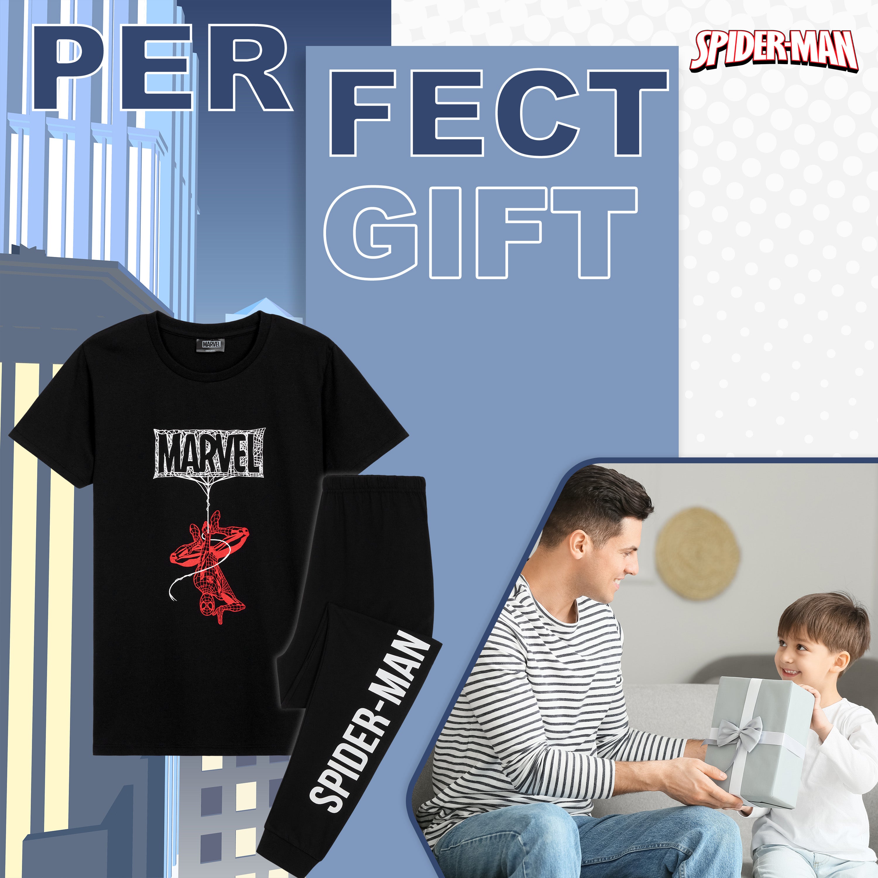 marvel-spiderman-pyjama-gar-on-7-8-ans-coton image 3