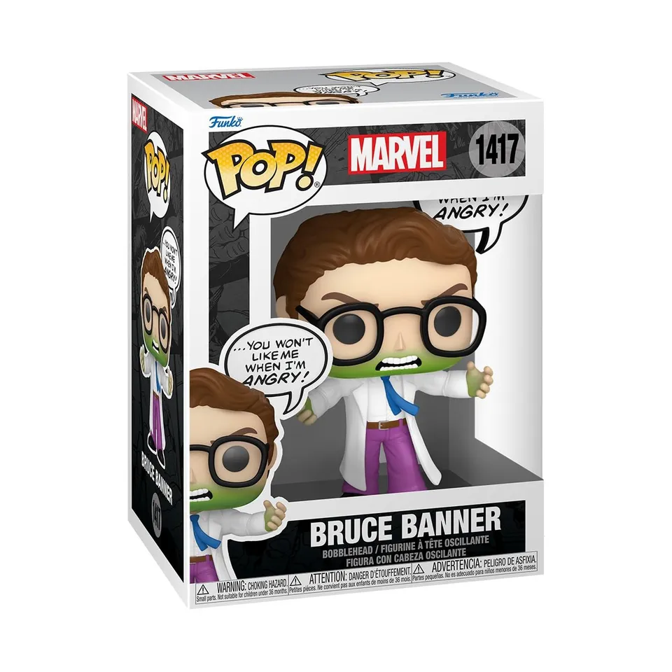funko-pop-marvel-bruce-banner-hulk-vinyle-9-5cm image 1