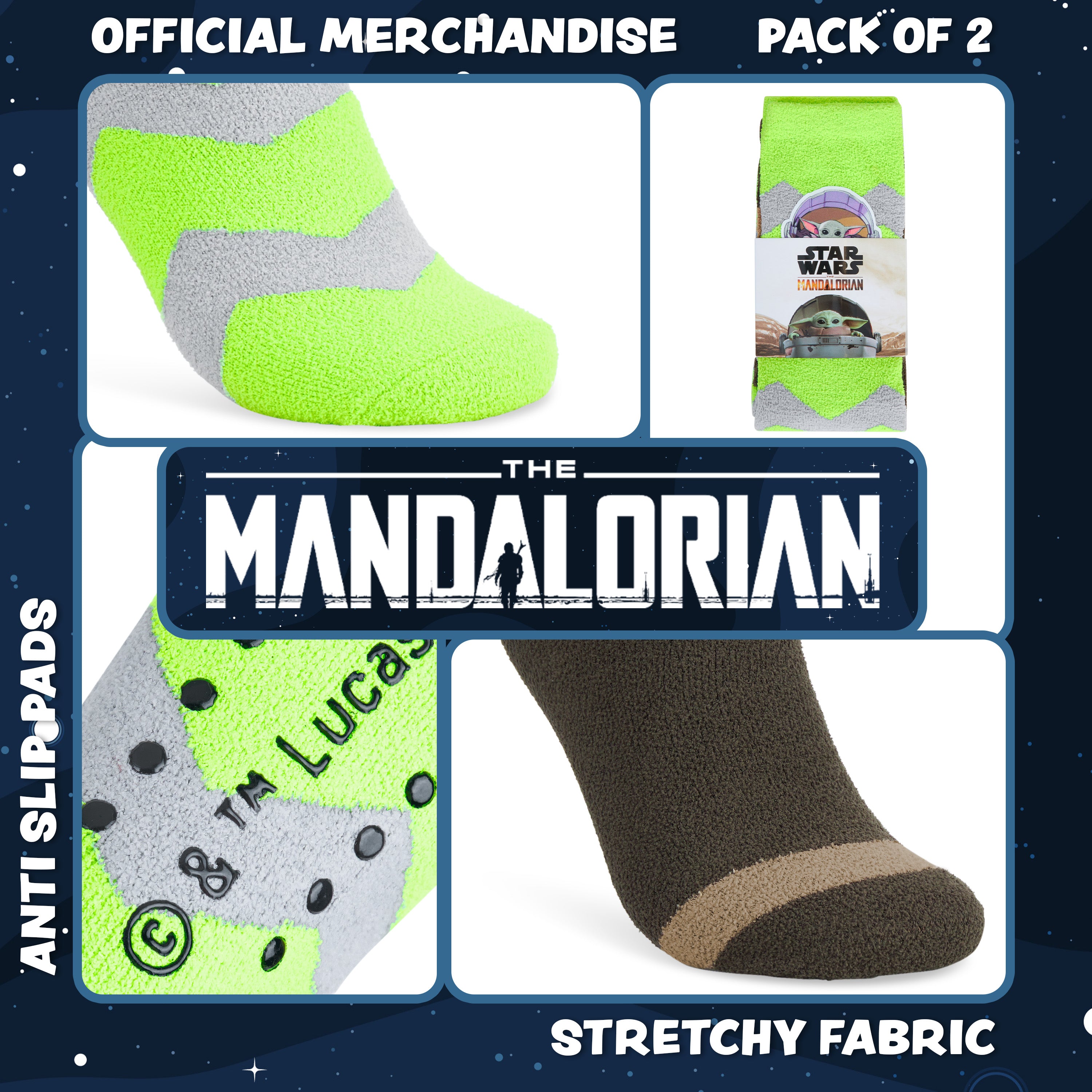 disney-mandalorian-chaussettes-pilou-homme-baby-yoda-lot-2-antid-rapant image 5