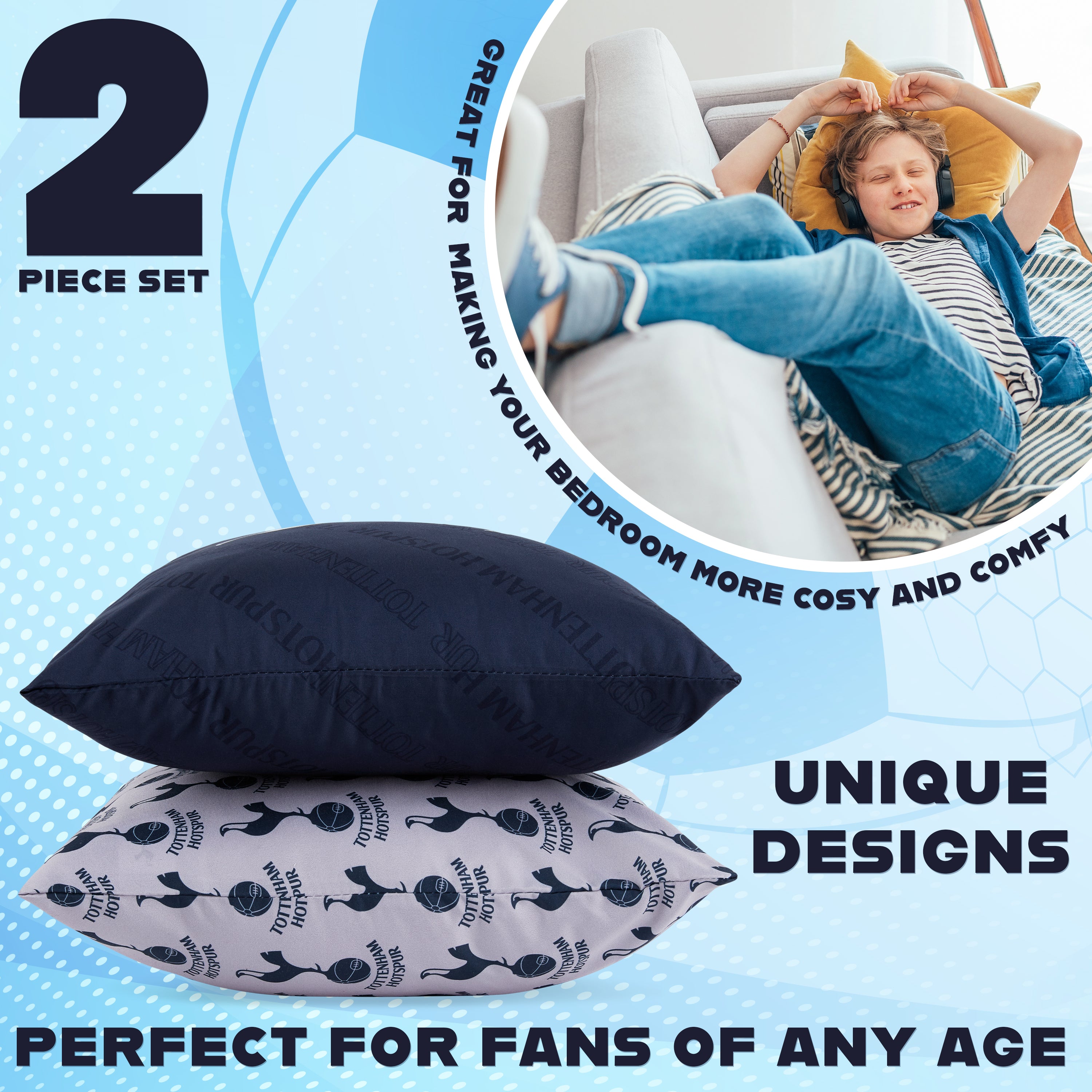 tottenham-hotspur-housses-coussin-39x39-cm-lot-de-2 image 5