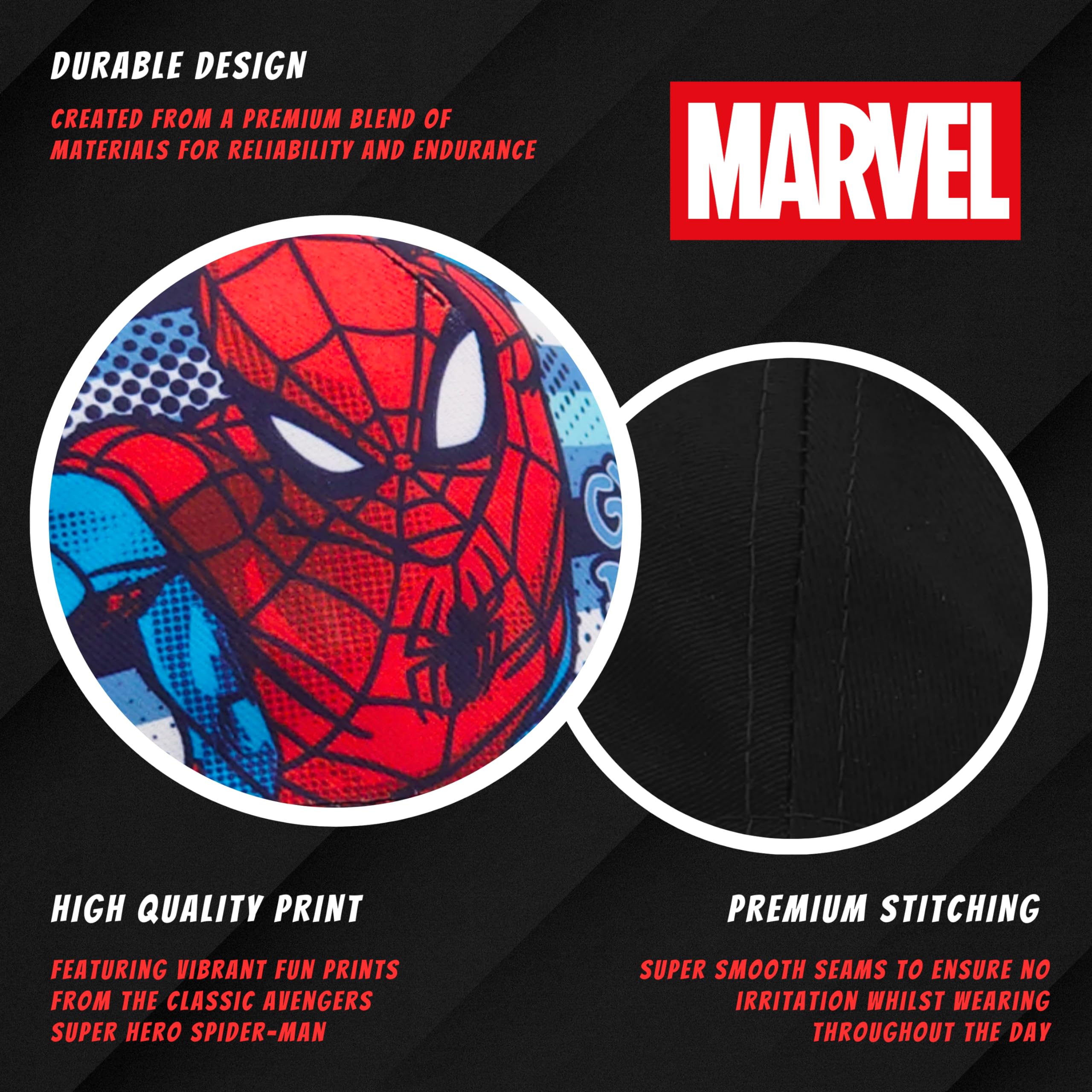 marvel-spiderman-casquette-gar-on-noire-r-glable image 4