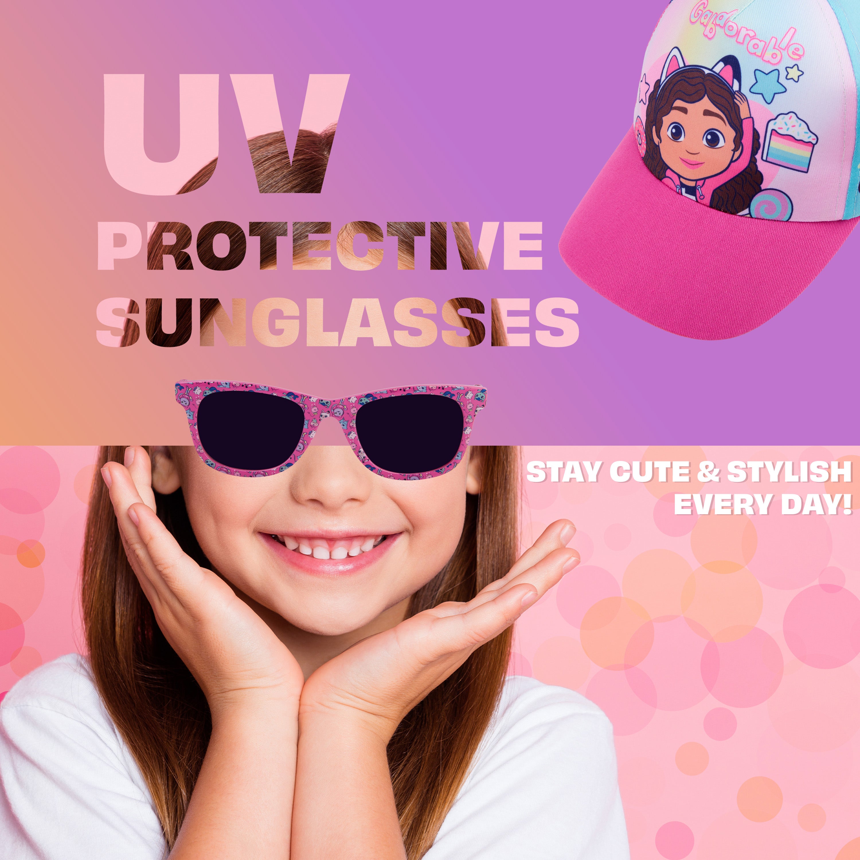 gabby-s-dollhouse-set-casquette-lunettes-fille-uv400 image 3