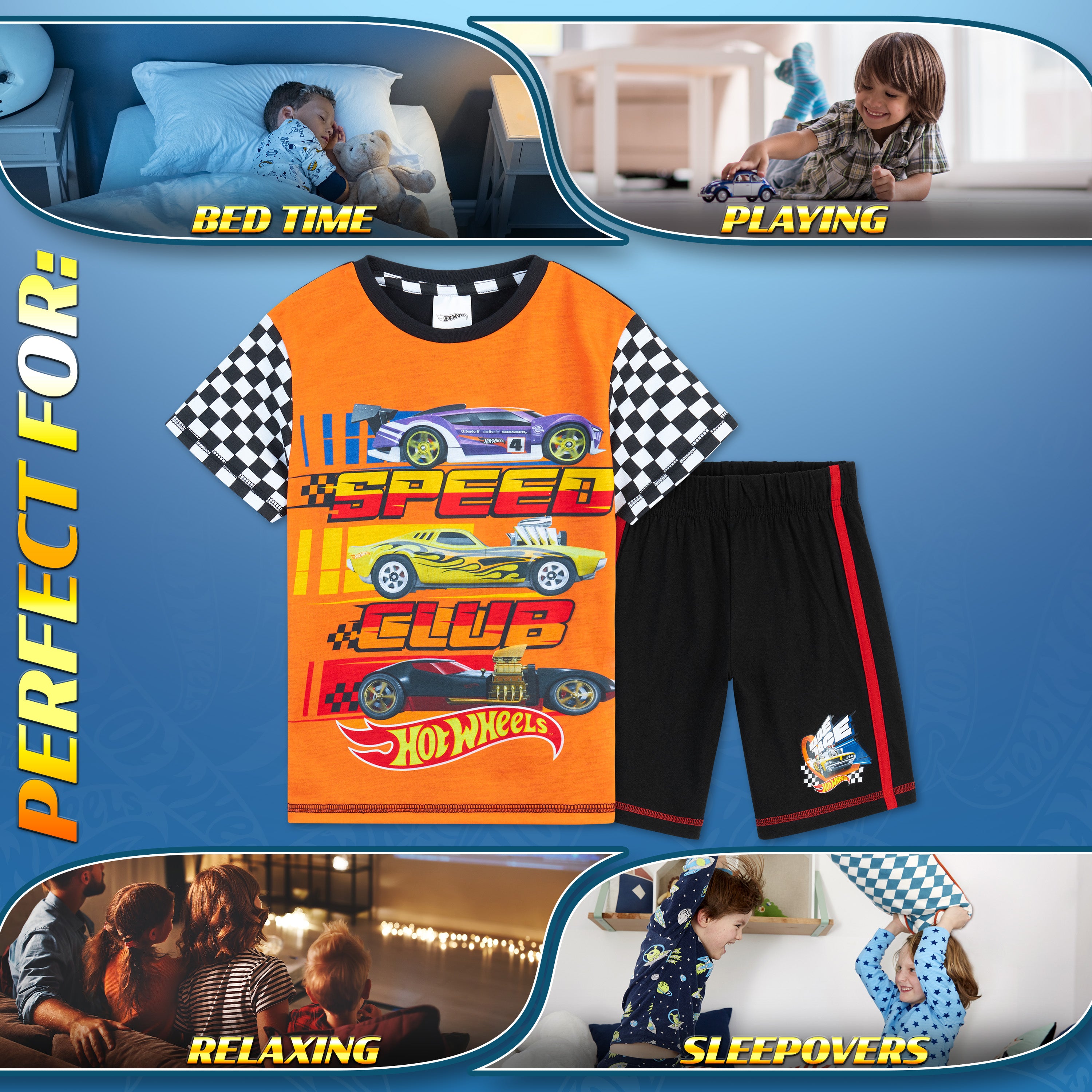 hot-wheels-pyjama-gar-on-court-coton-3-4-ans image 5