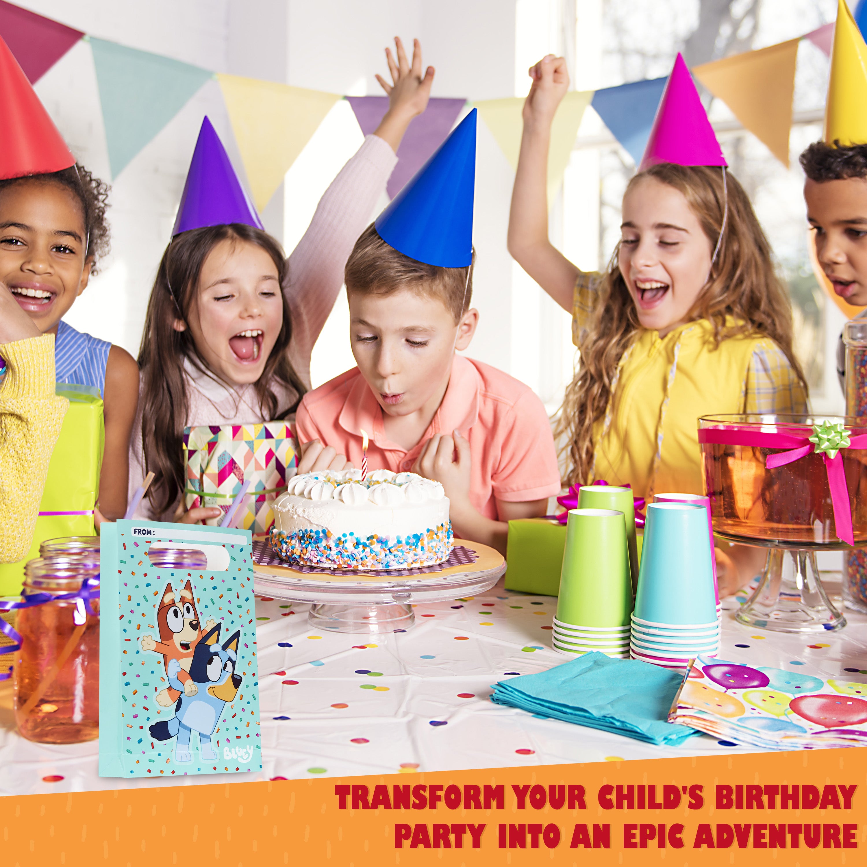 bluey-sachets-anniversaire-enfant-lot-10-avec-stickers image 4