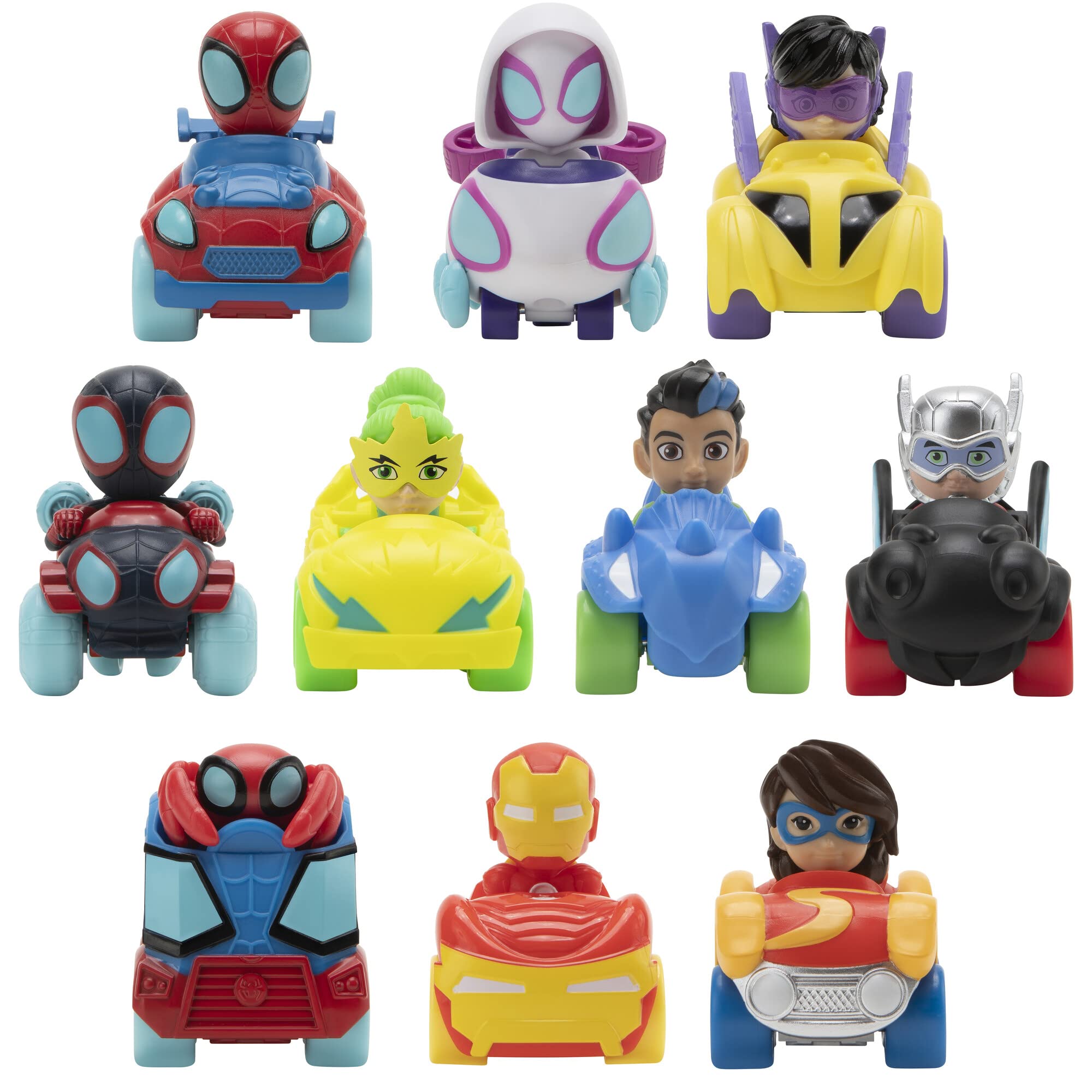 spidey-et-ses-amis-pack-10-mini-voitures-voiturettes-5-cm image 4