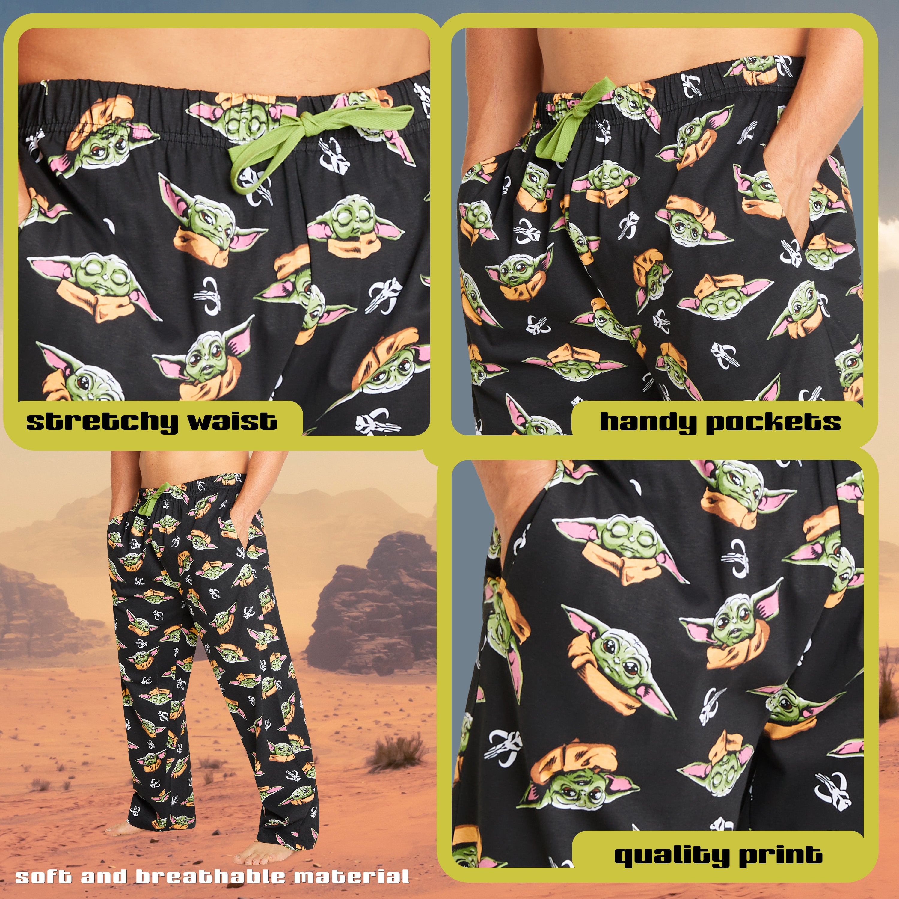 disney-mandalorian-bas-pyjama-homme-coton-tailles-s-3xl image 4