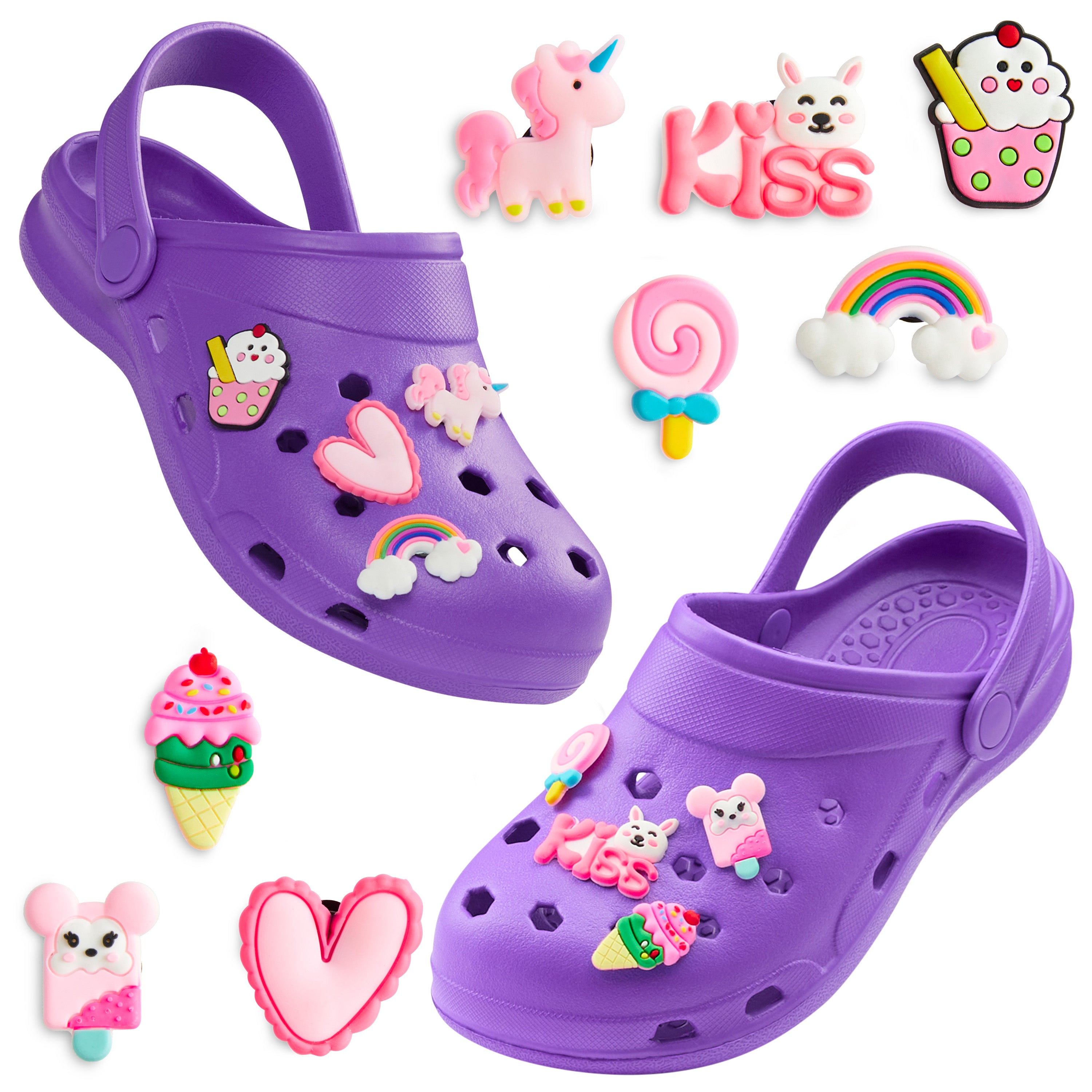 citycomfort-sabots-enfant-noir-breloques-amovibles image 8