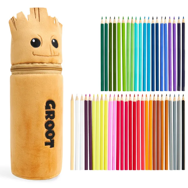 marvel-trousse-garnie-groot-marron-48-crayons image 1