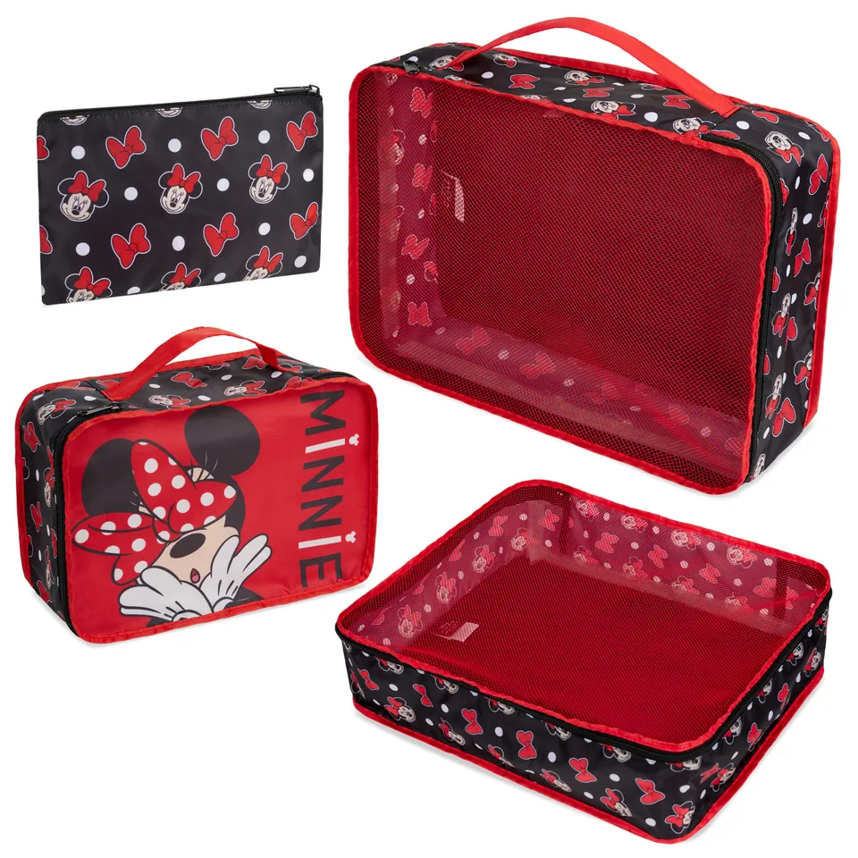 disney-minnie-mouse-organiseurs-valise-lot-4-cubes-rouges image 1