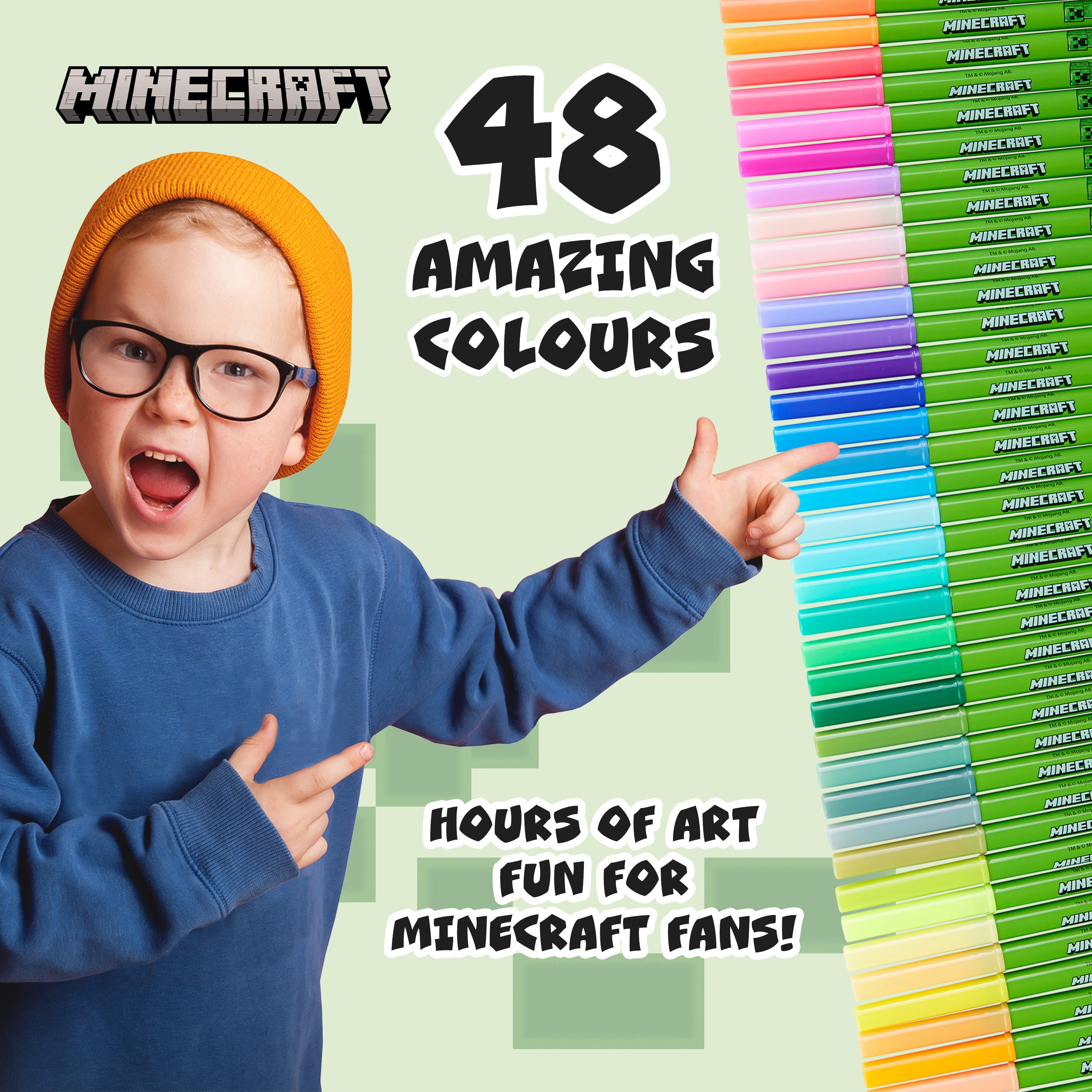 minecraft-feutres-enfant-lavables-48-pi-ces-bo-te-creeper image 3