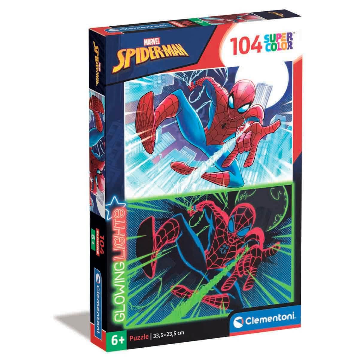 marvel-puzzles-spider-man-27555-puzzle-104-pi-ces-fluorescent image 1