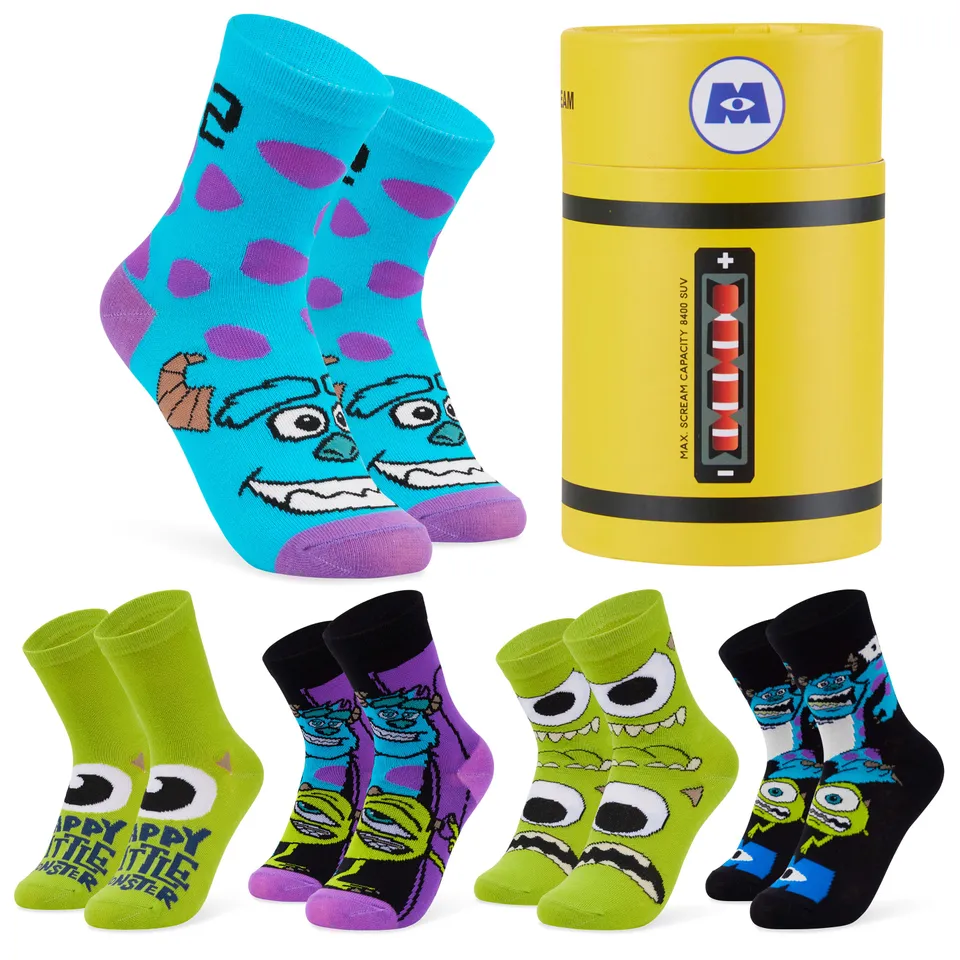 disney-monstres-chaussettes-cheville-gar-on-coton-5-paires image 1