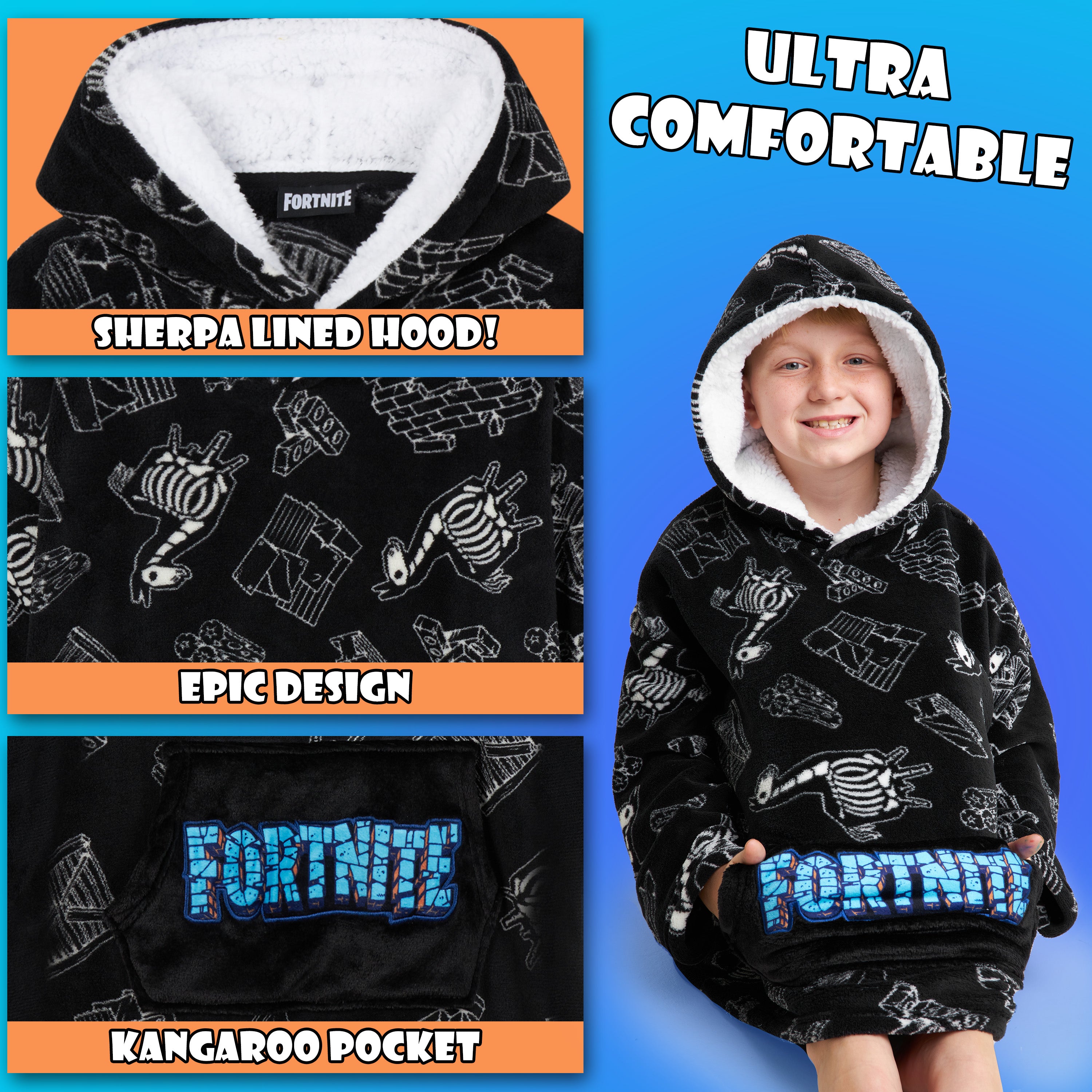 fortnite-plaid-capuche-gar-on-polaire-oversize-chaud image 4