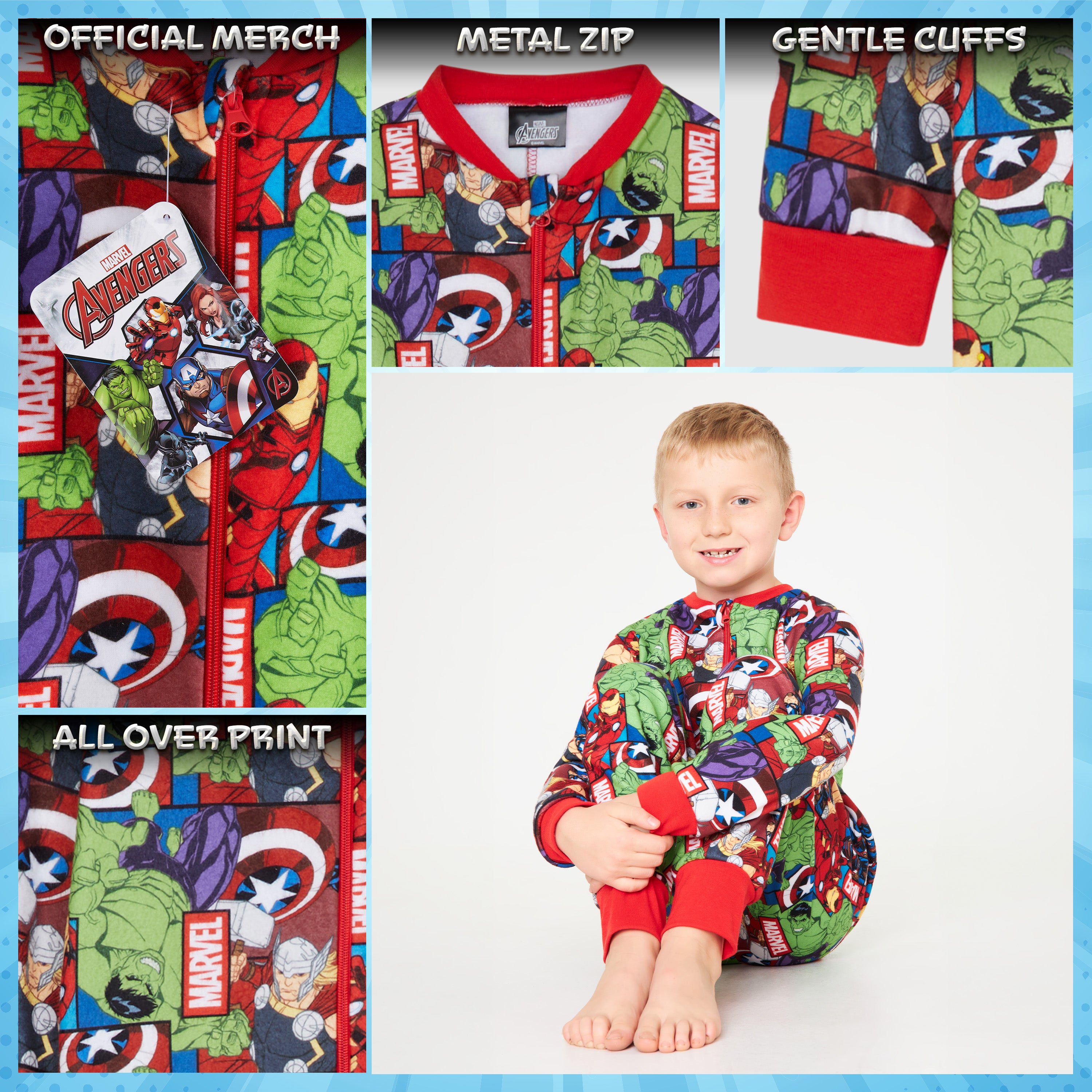 marvel-avengers-grenouill-re-polaire-gar-on-7-8-ans-capuche image 4