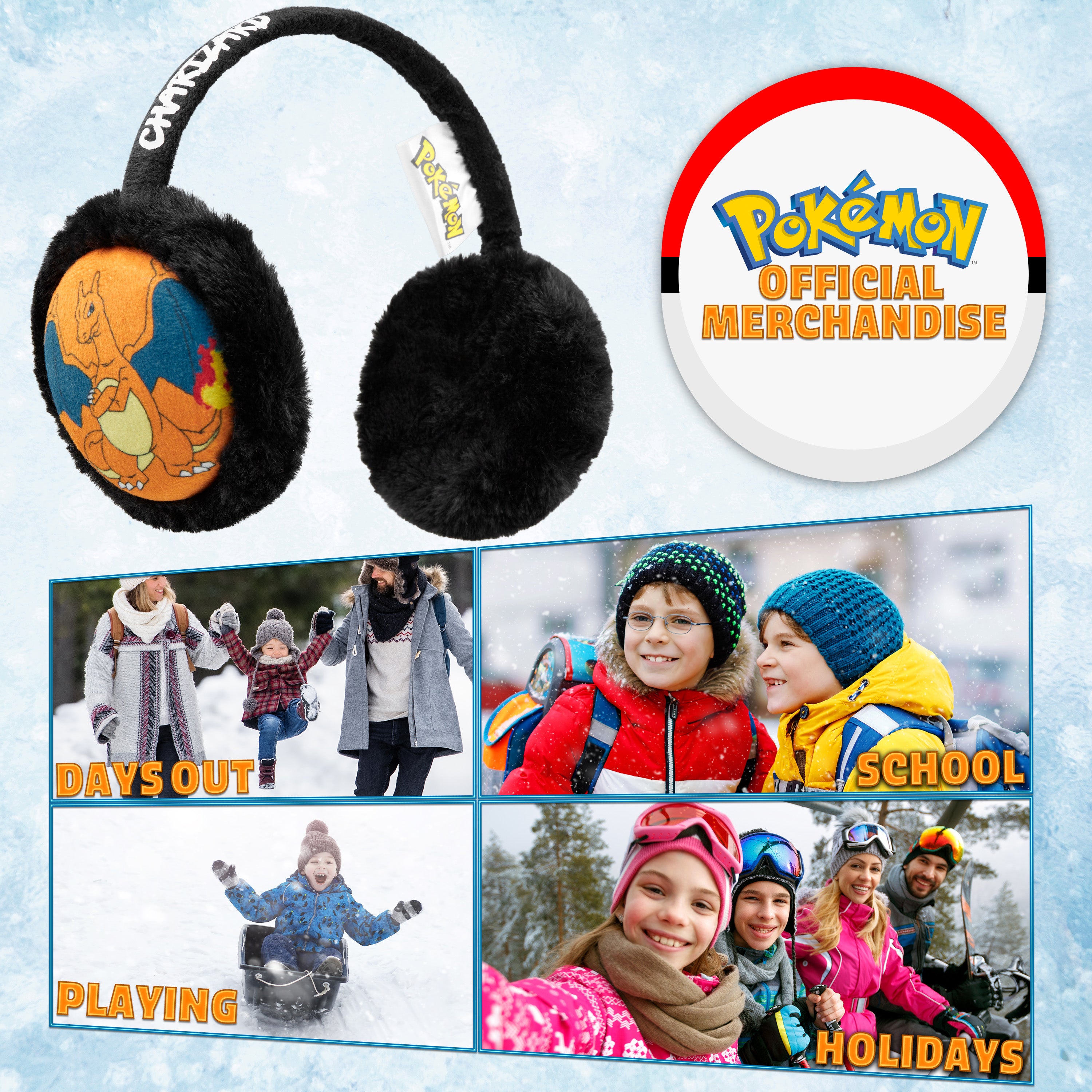 pok-mon-cache-oreilles-enfant-dracaufeu-polaire-chaud image 3