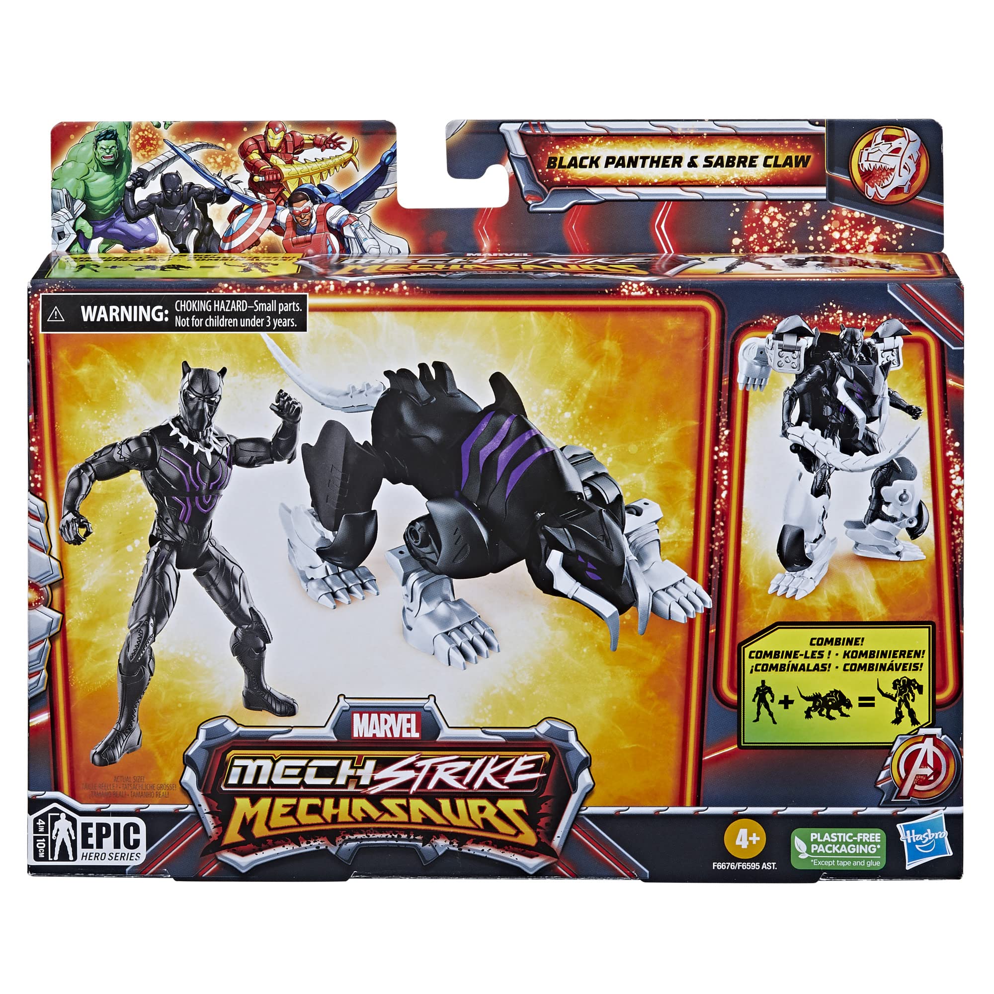 marvel-mech-strike-mechasaurs-black-panther-figurine-sabre-claw image 2