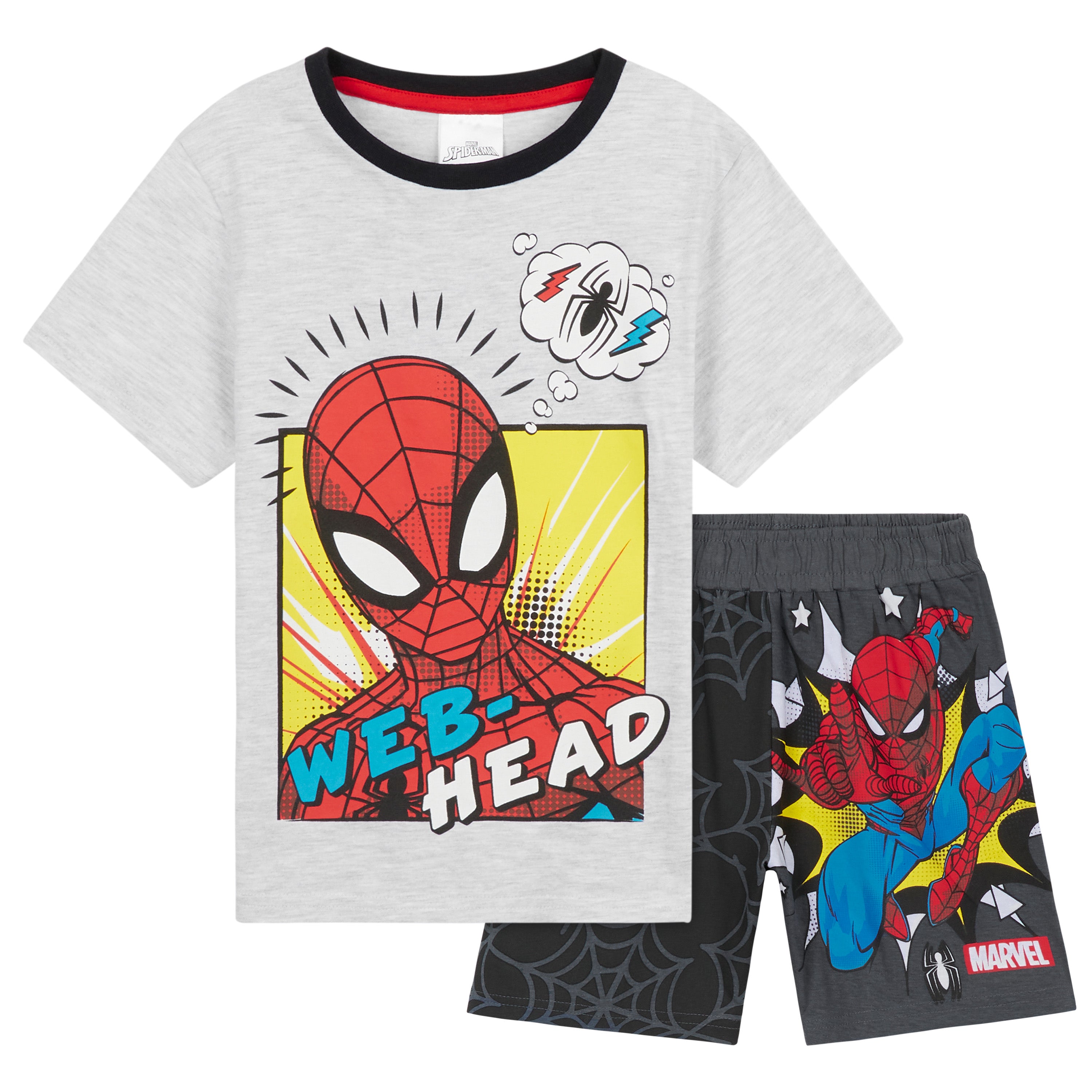 marvel-spiderman-pyjama-court-gar-on-t-respirant image 1