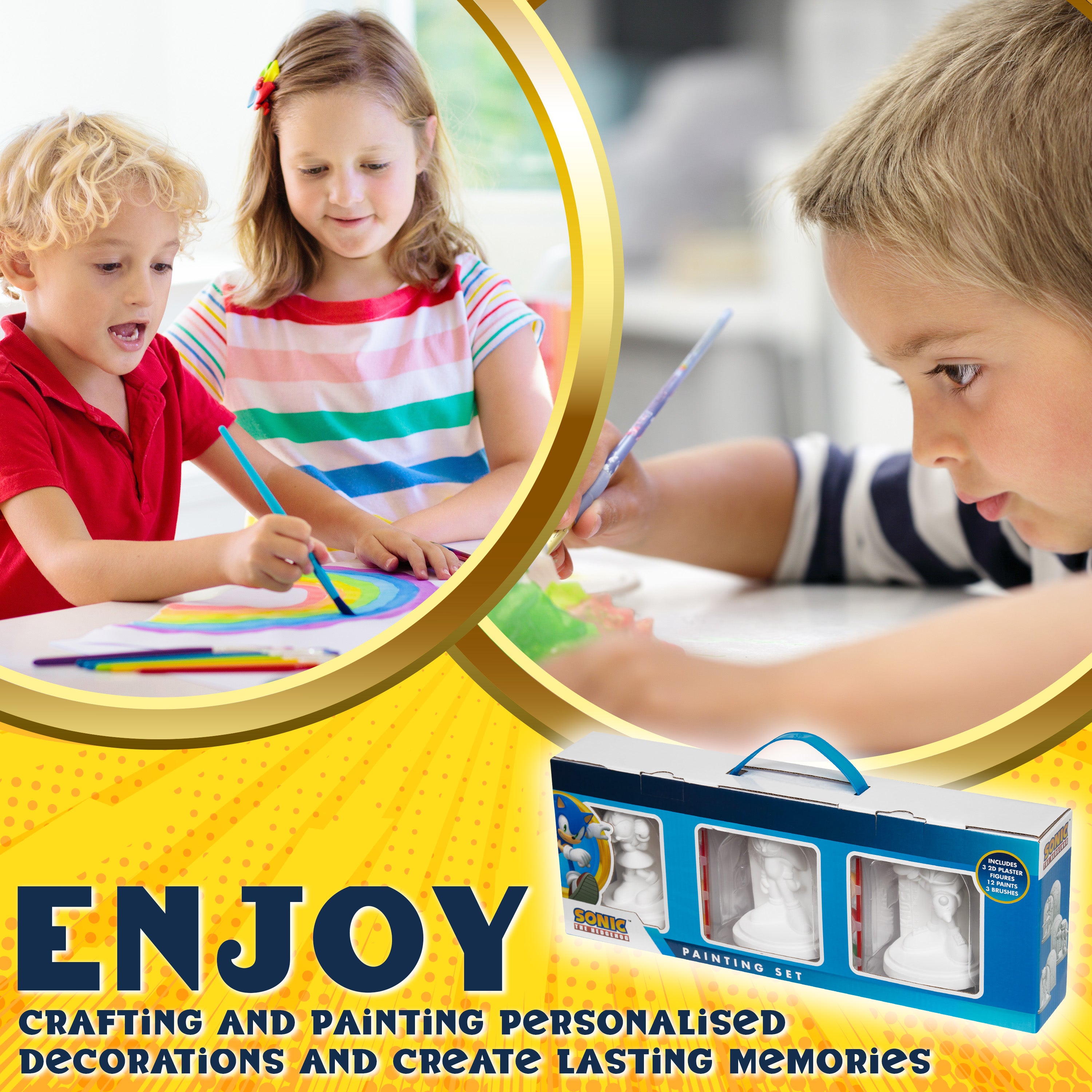 sonic-kit-peinture-figurines-peindre-lot-de-3-enfant image 3