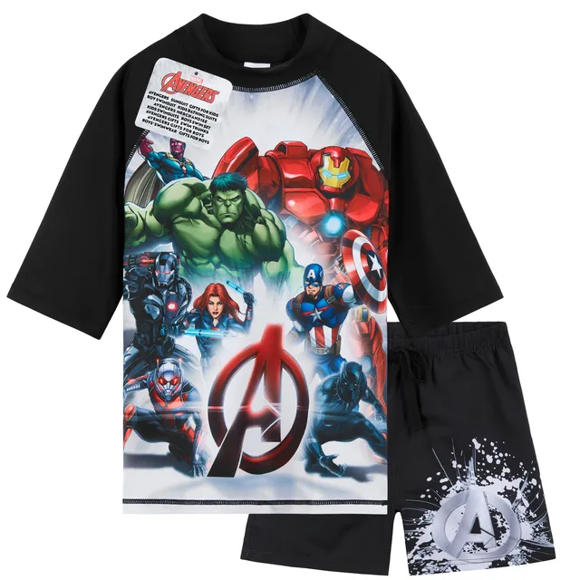 marvel-avengers-maillot-gar-on-2-pi-ces-7-8-ans image 1