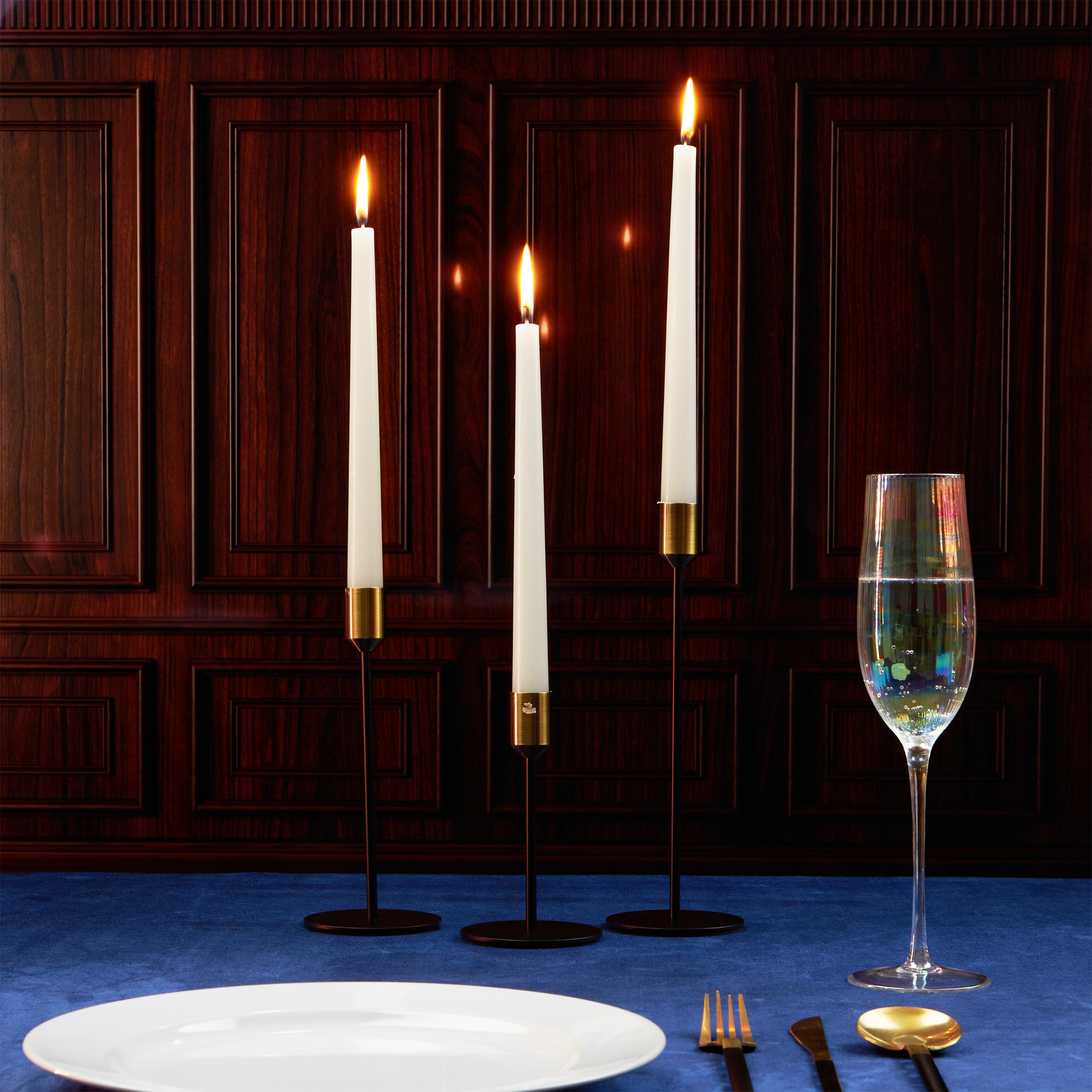deco-express-bougies-chandelier-blanches-8-h-lot-de-10 image 2