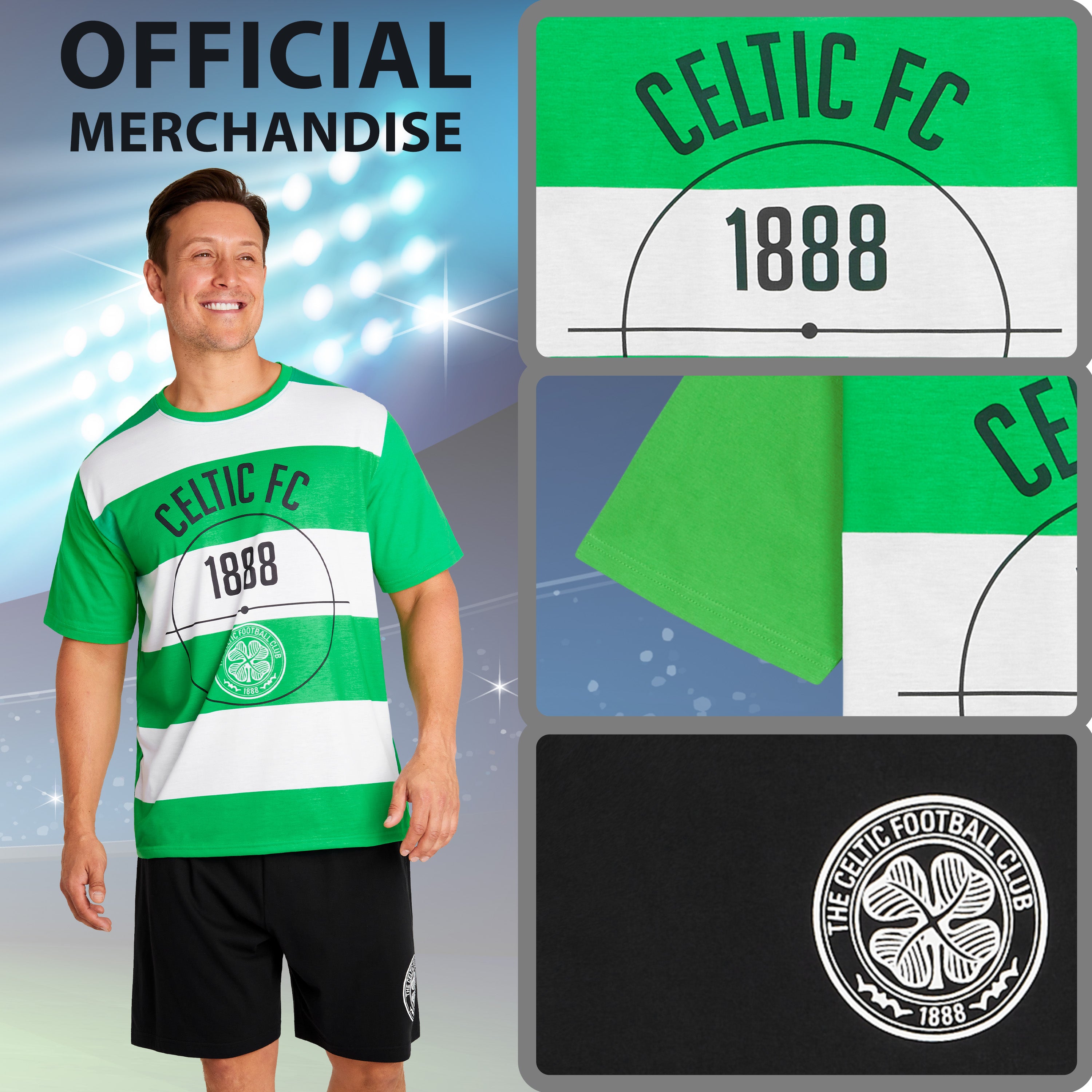 get-trend-celtic-pyjama-homme-short-t-shirt-taille-l-respirant image 5