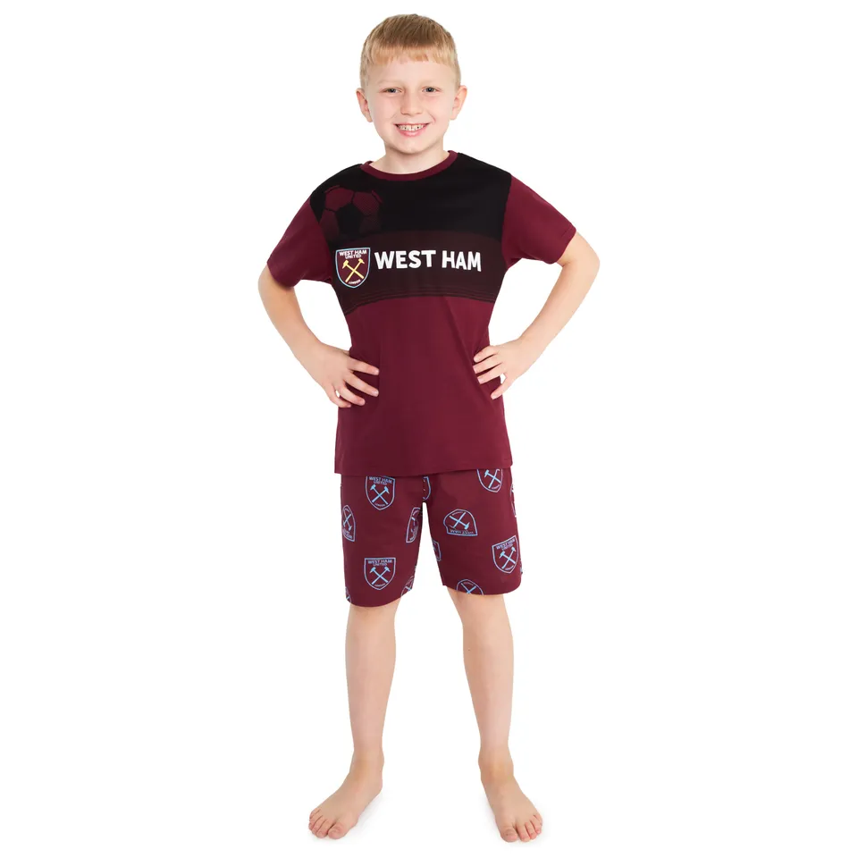 get-trend-boys-pyjama-football-west-ham-gar-on-court-11-12-ans image 1