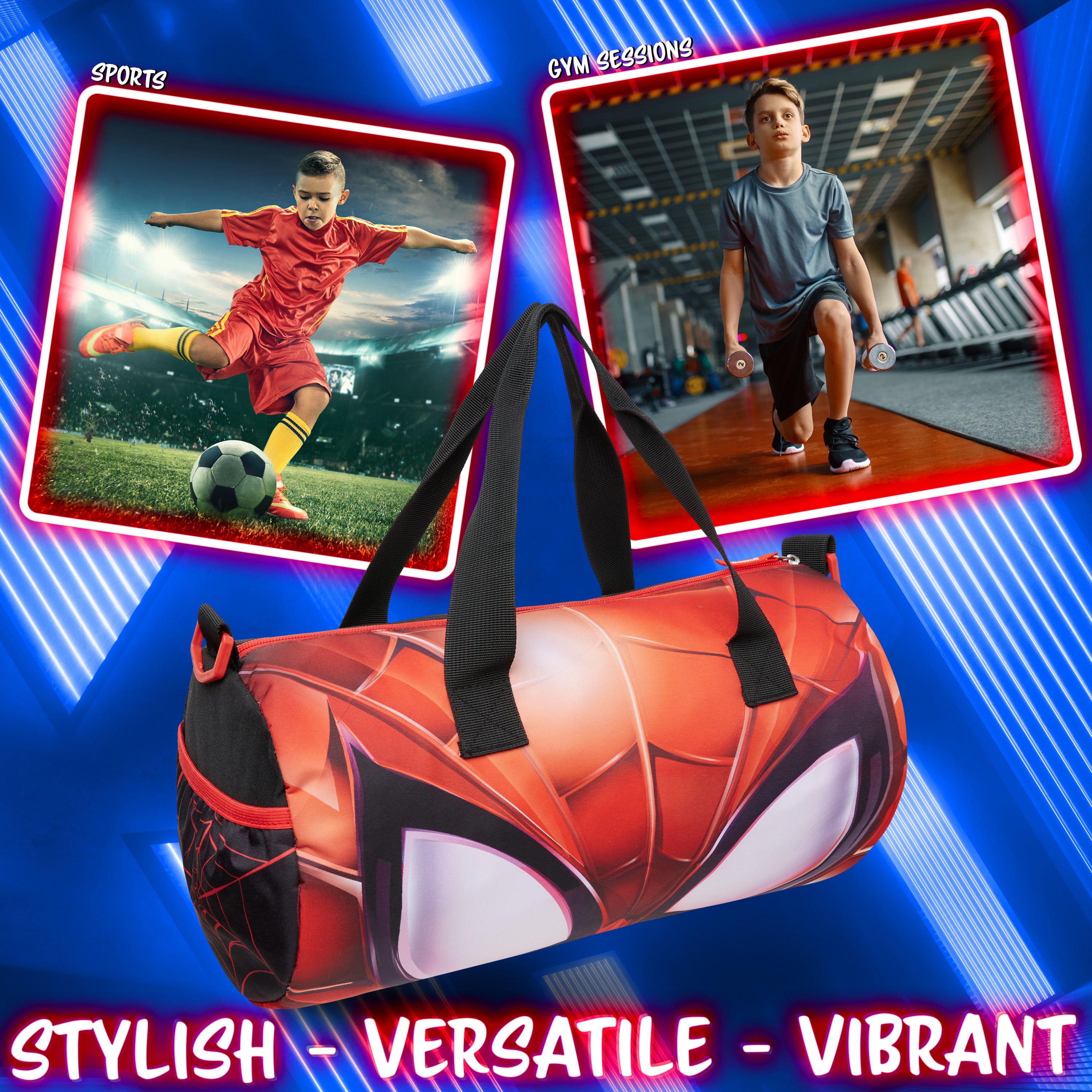 disney-spiderman-sac-de-sport-enfant-noir-rouge-40-cm image 5