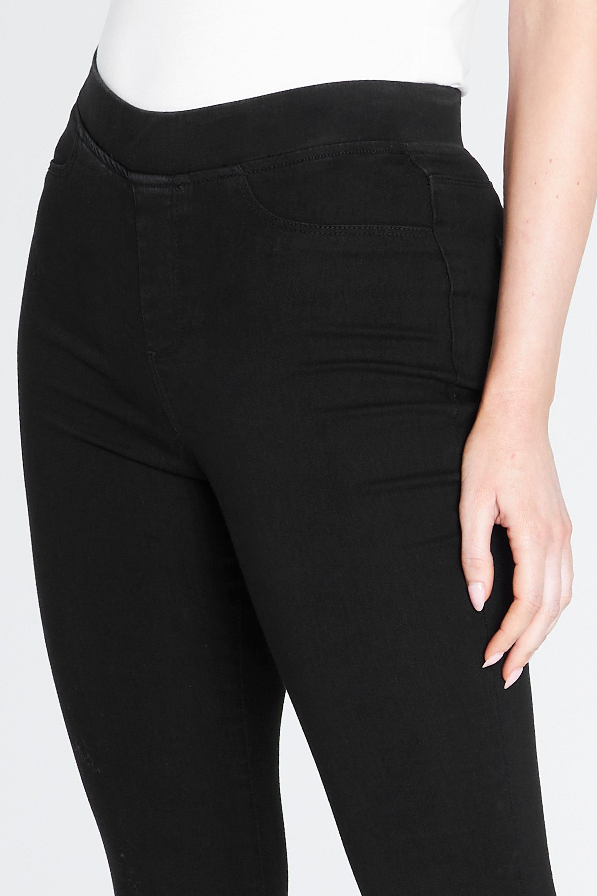 citycomfort-jegging-jean-femme-taille-haute-stretch-noir image 3