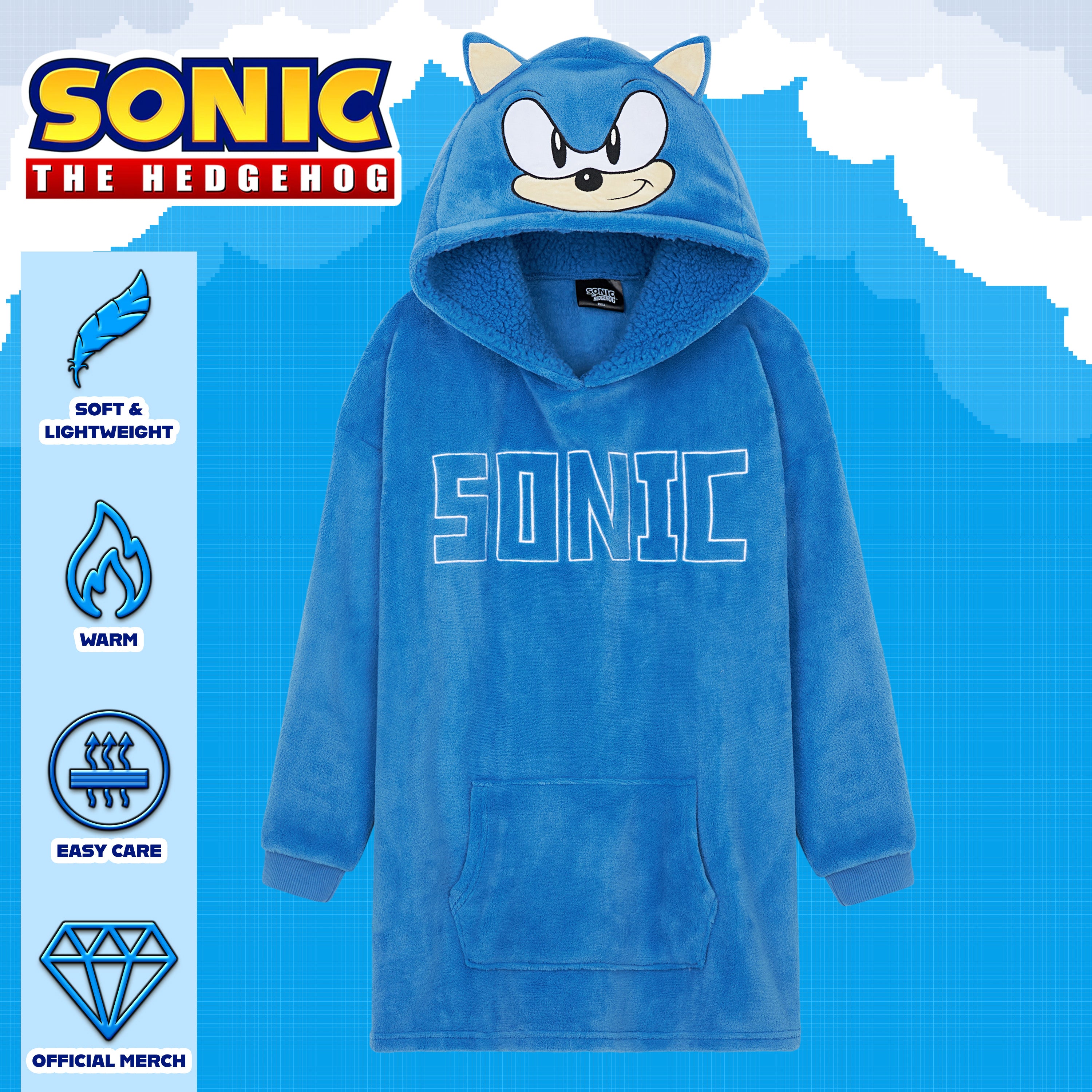 sonic-boys-sweat-plaid-polaire-gar-on-taille-unique image 5