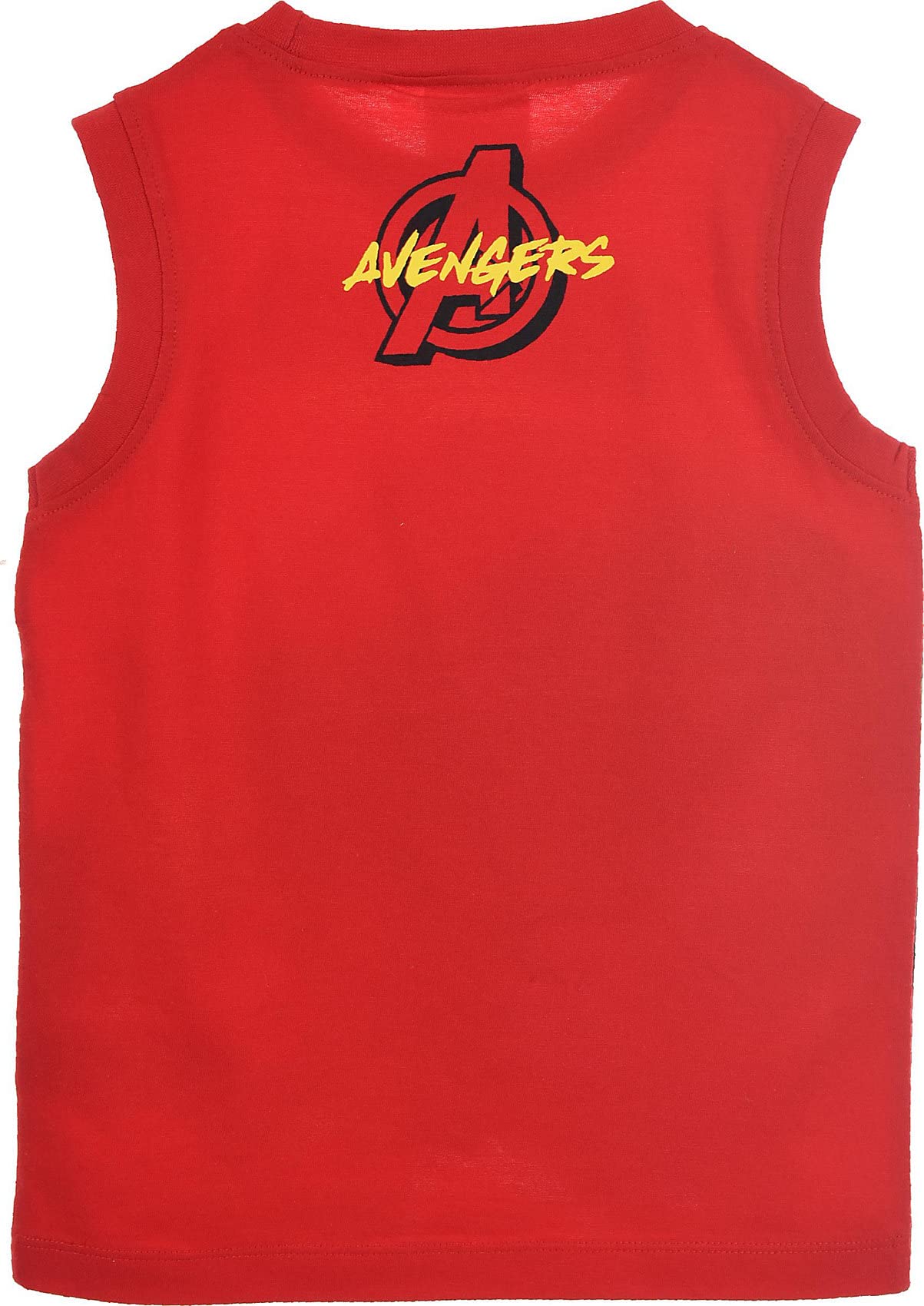 marvel-avengers-t-shirt-sans-manches-gar-on-4-ans-rouge-coton image 2