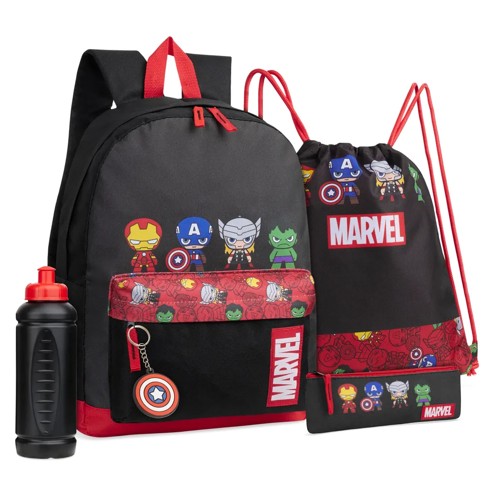 marvel-cartable-gar-on-5-pi-ces-sac-dos-trousse-gourde image 1