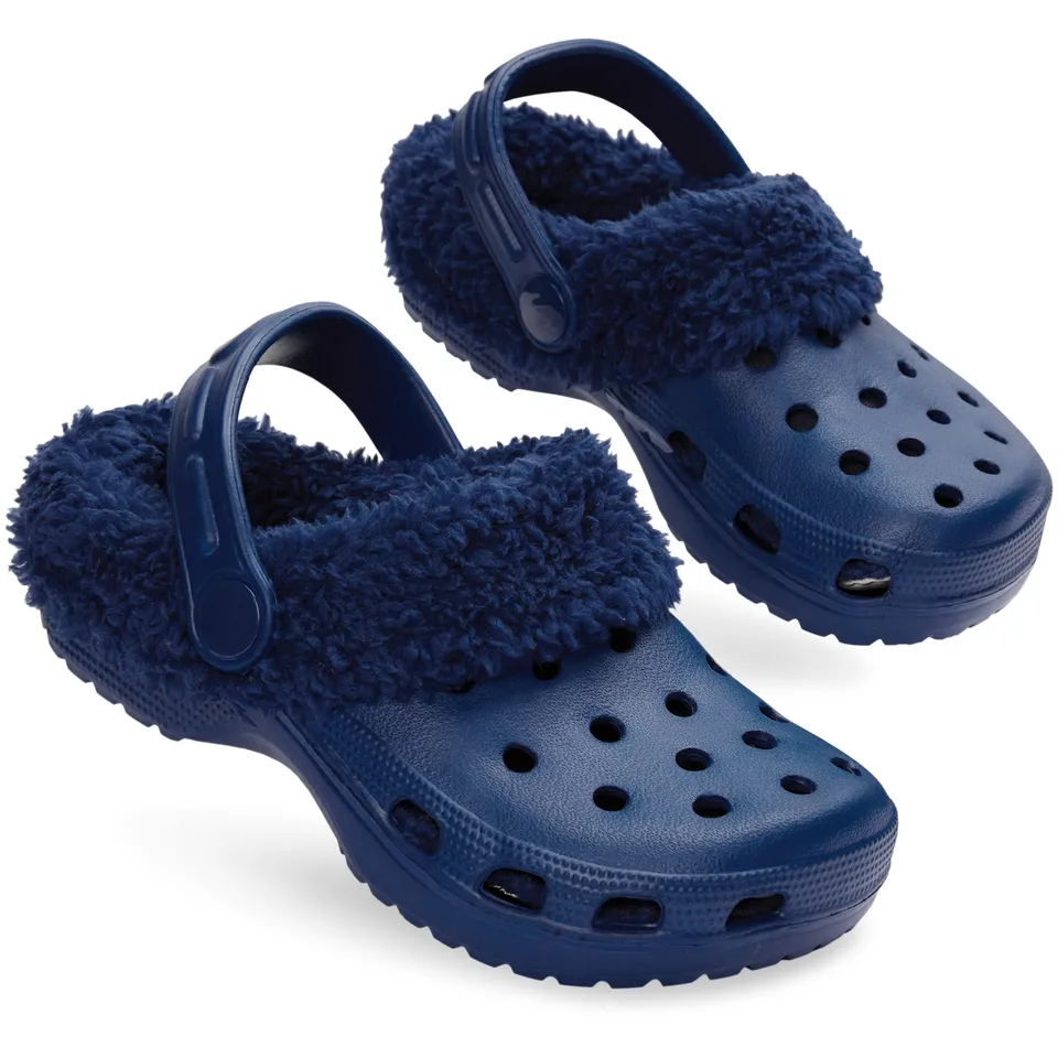 citycomfort-sabots-fourr-s-fille-bleu-12uk image 1