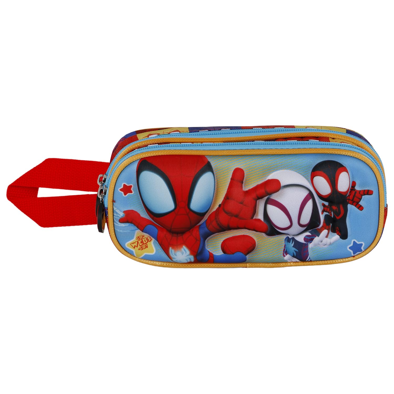 marvel-spider-man-three-trousse-3d-double-bleue-22-cm image 2
