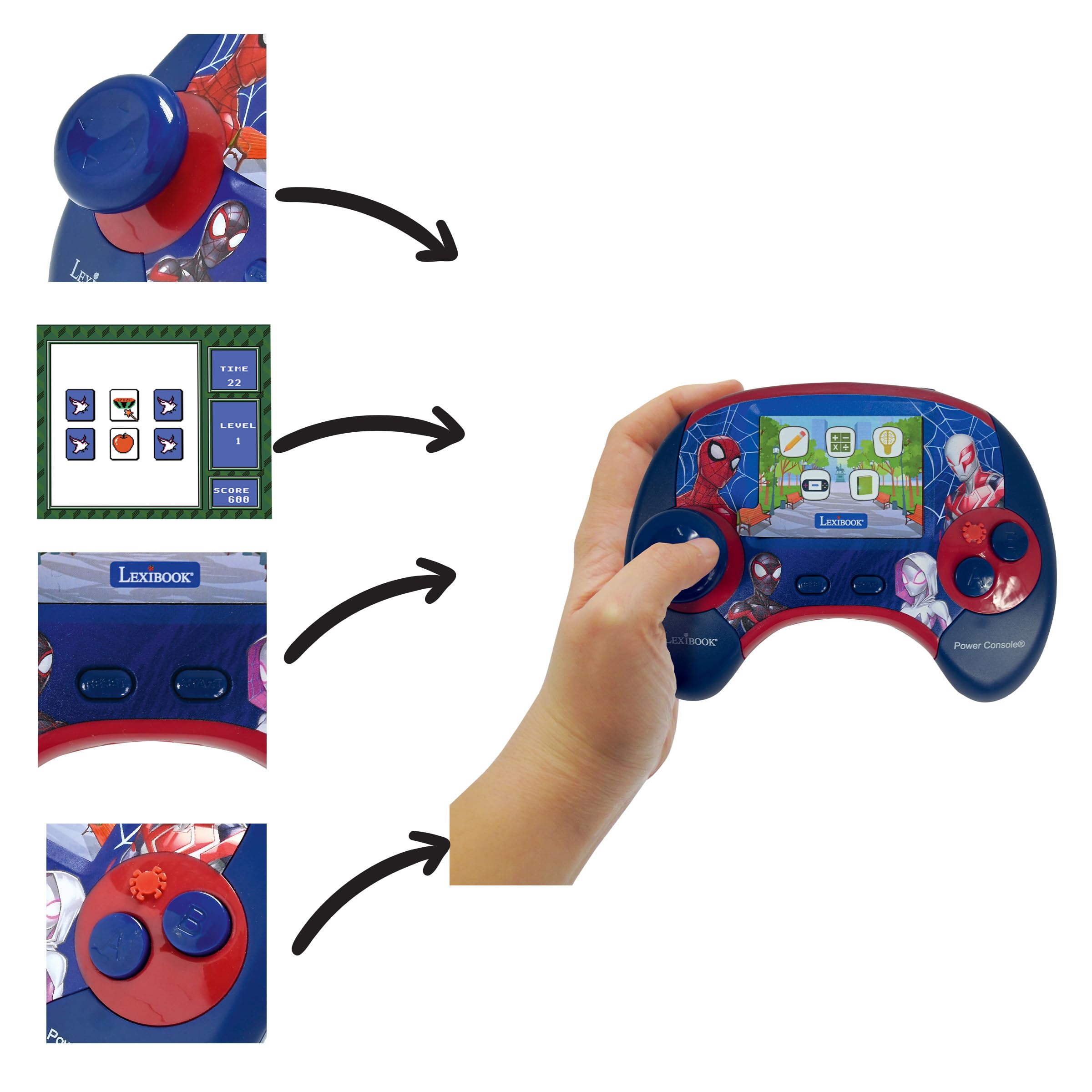 lexibook-spider-man-jcg100spi2-console-ducative-bilingue image 2