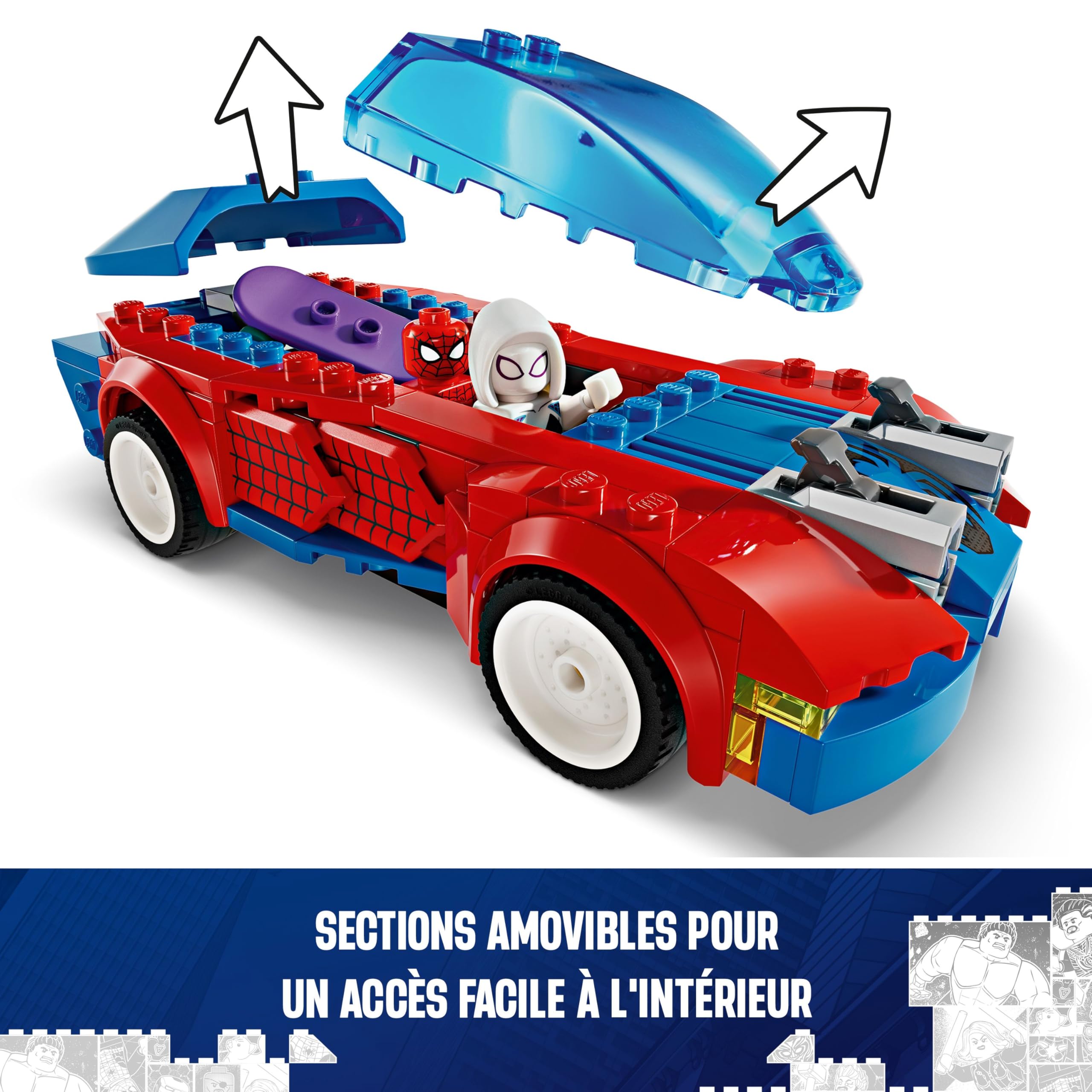 lego-marvel-76279-voiture-spider-man-vs-bouffon-vert-7-ans image 6