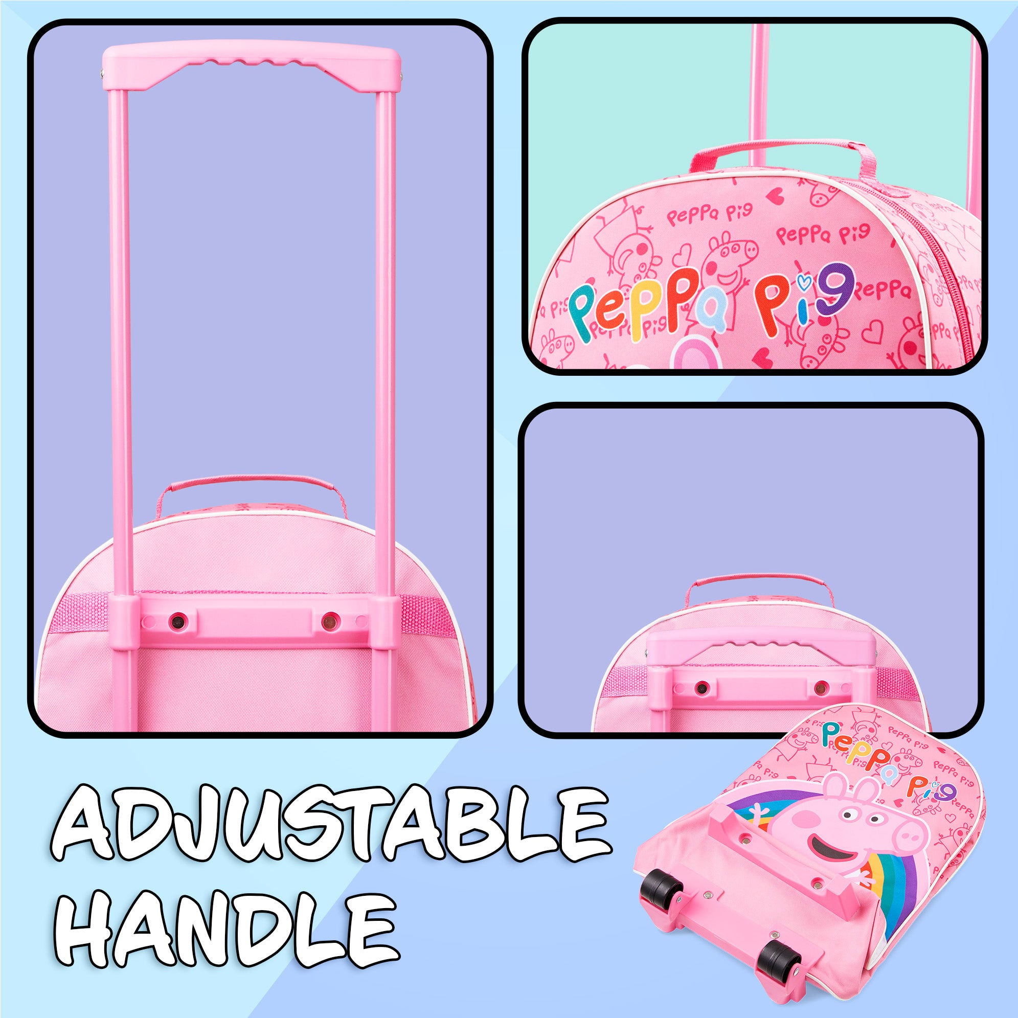 peppa-pig-valise-enfant-roulettes-fille-47cm image 3