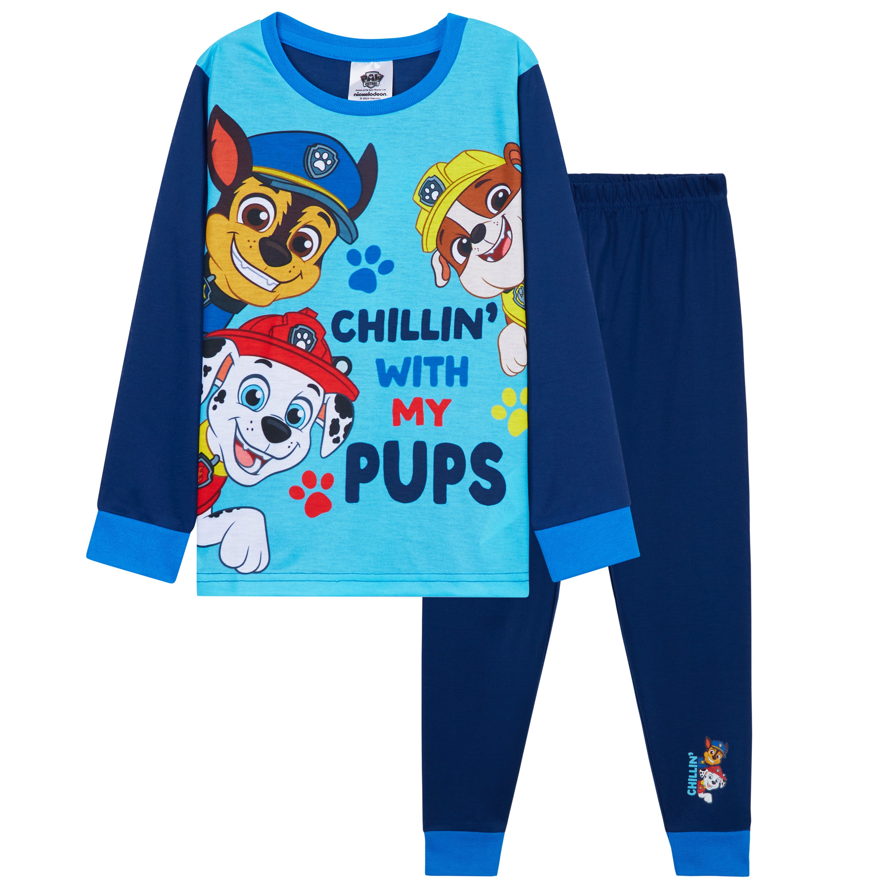 paw-patrol-pyjama-gar-on-long-2-pi-ces-coton-pat-patrouille image 1