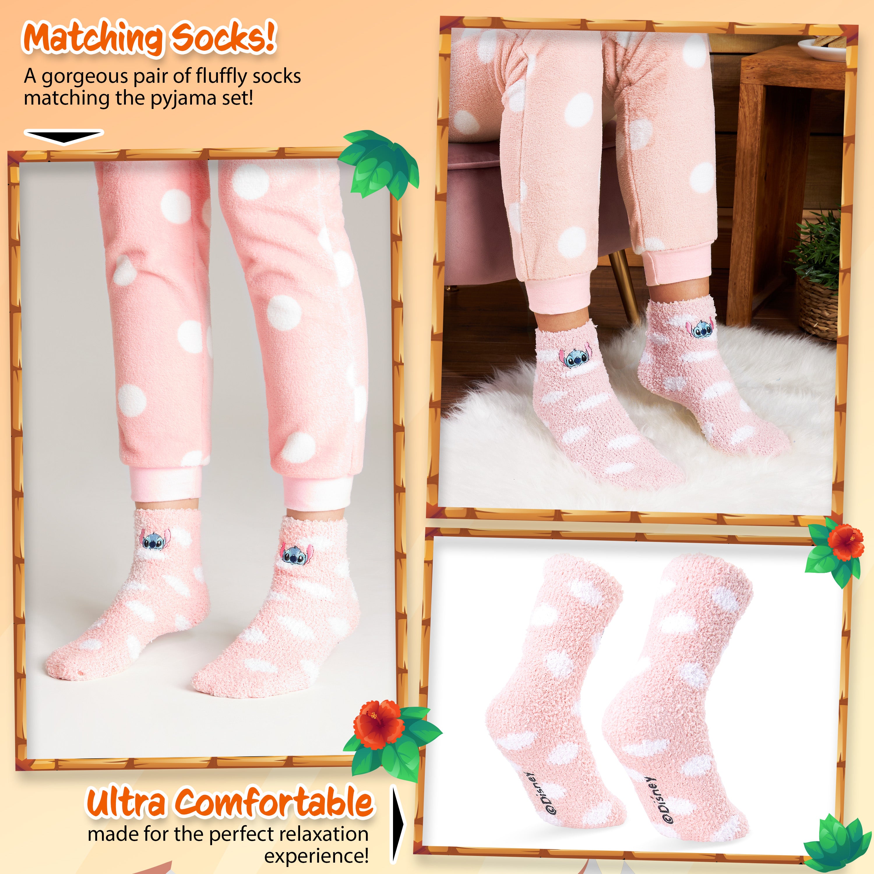 disney-stitch-pyjama-polaire-femme-avec-chaussettes-taille-m image 4