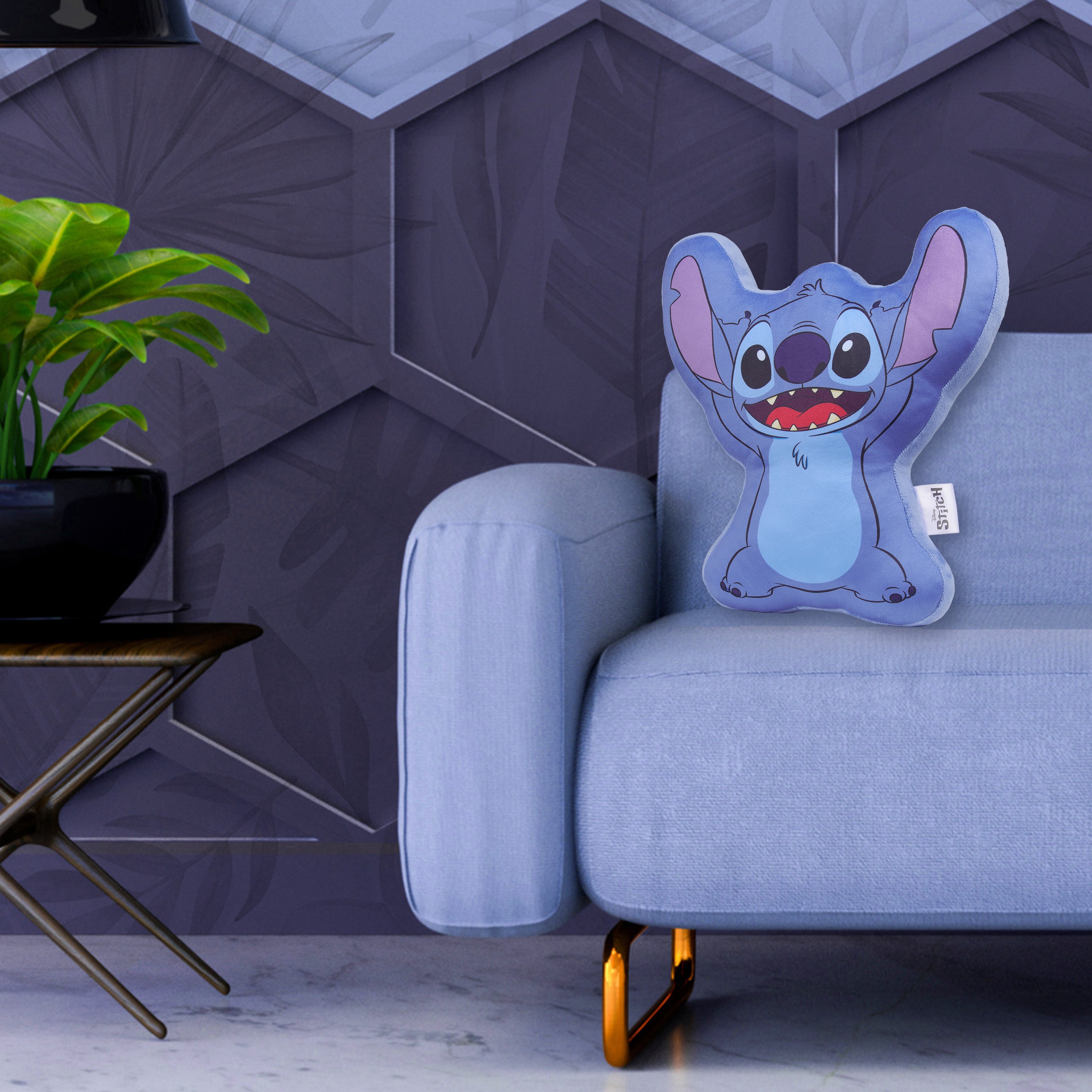 disney-stitch-coussin-peluche-enfant-bleu-35-x-33-cm image 2