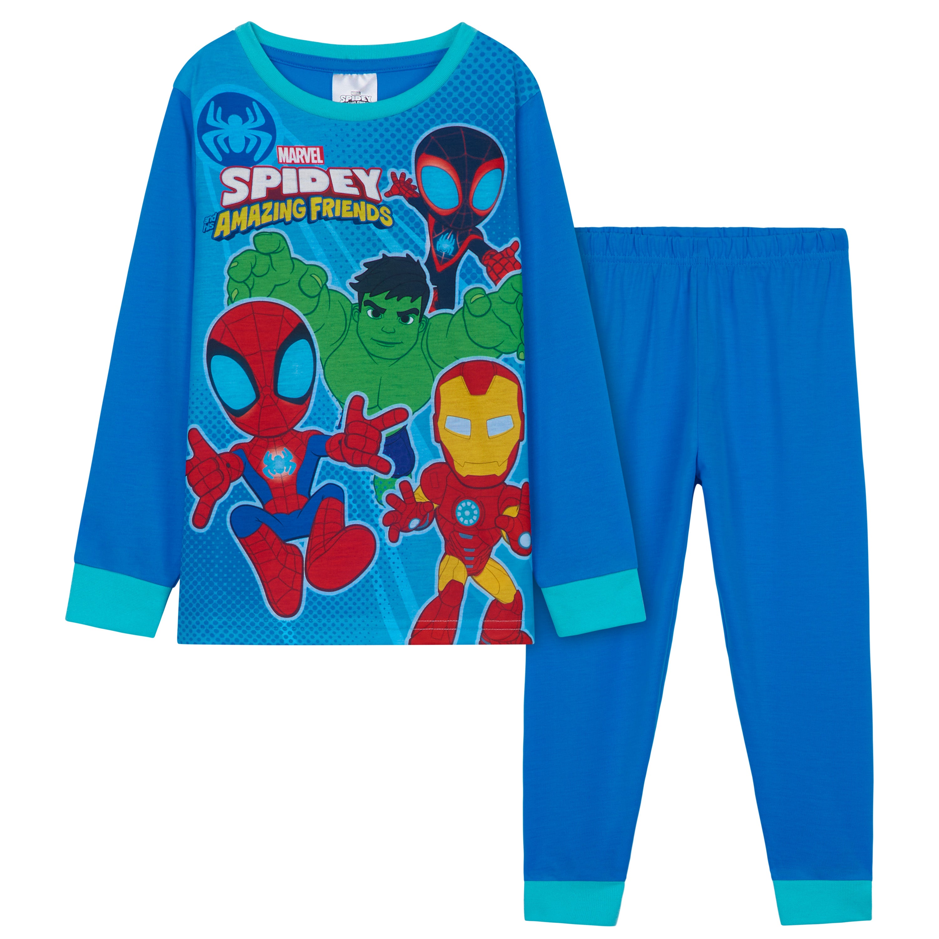 marvel-spiderman-pyjama-gar-on-2-pi-ces-respirant image 1