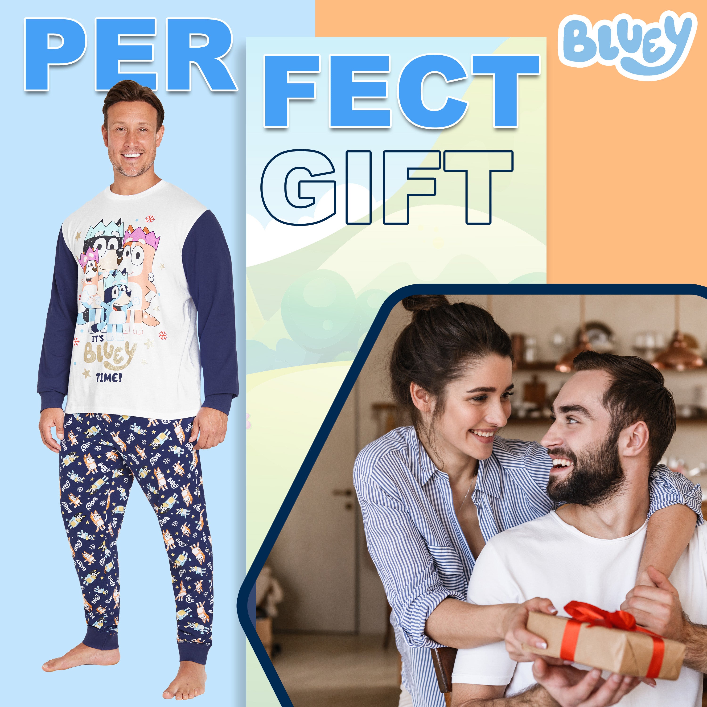 bluey-pyjama-famille-homme-taille-m-coton-no-l image 3