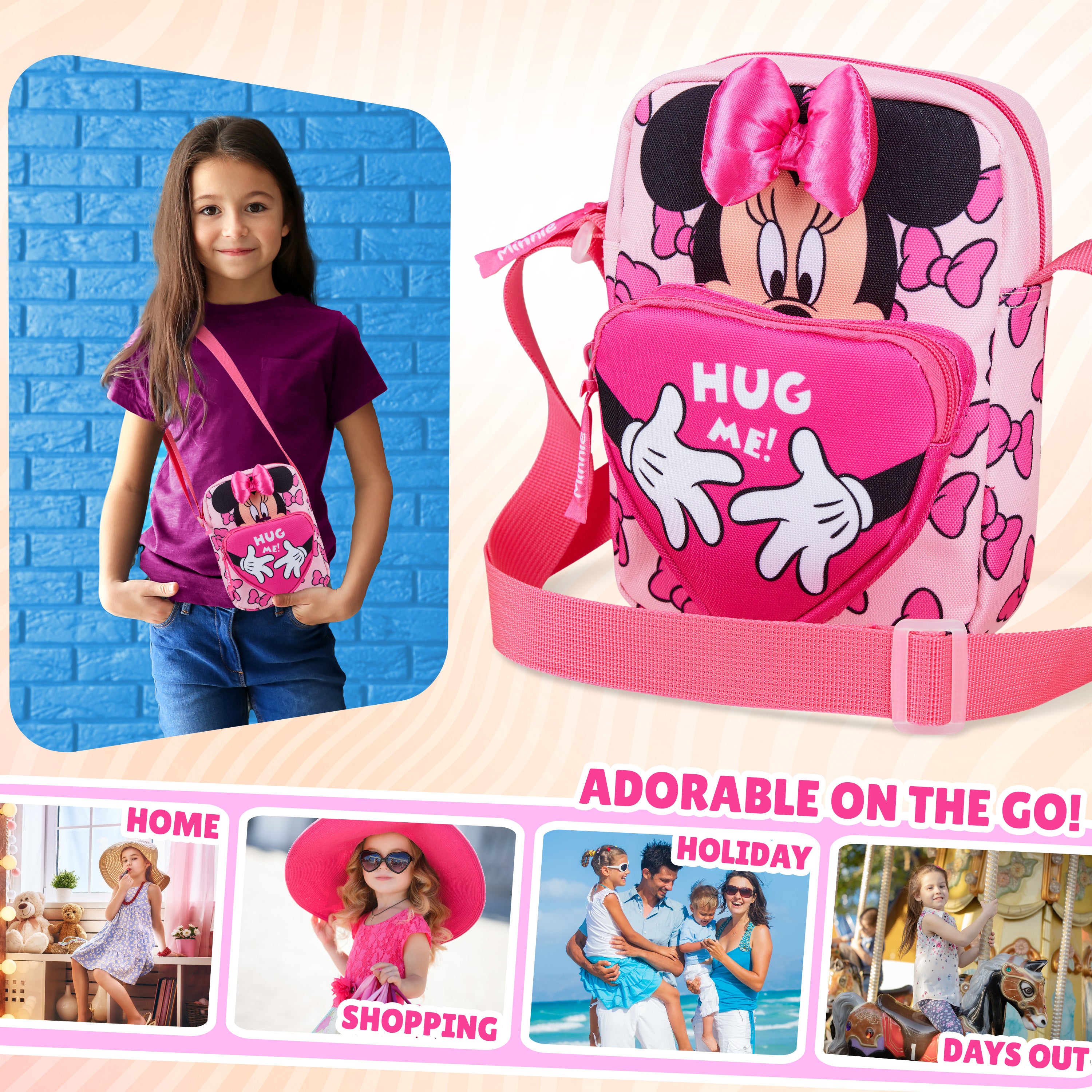 get-trend-disney-minnie-sac-bandouli-re-fille-sangle-r-glable image 2