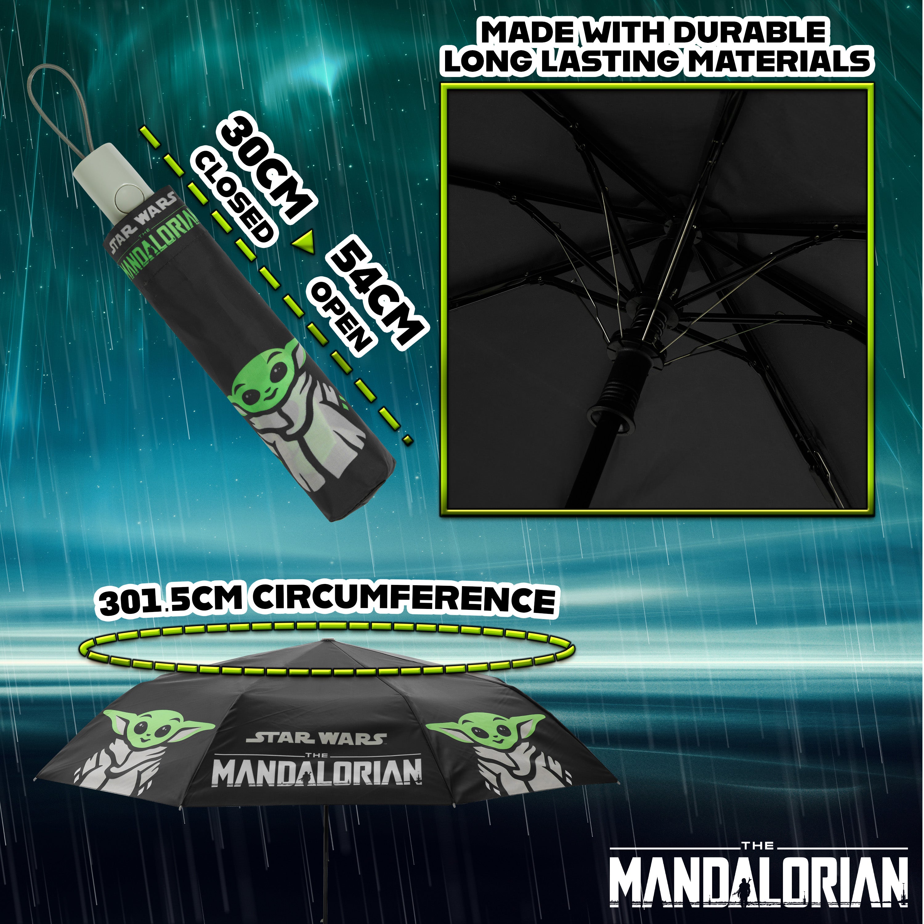 get-trend-mandalorian-parapluie-pliant-baby-yoda-compact image 6