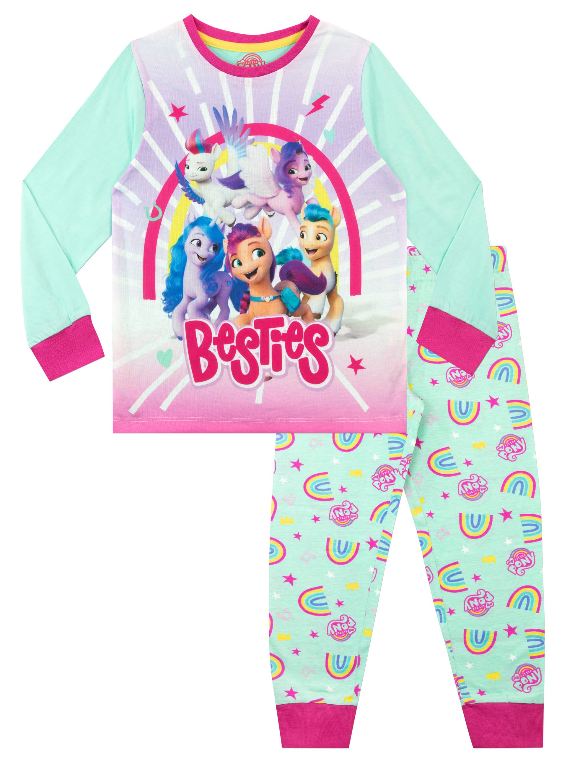 my-little-pony-pyjama-fille-rose-ensemble-coton image 1