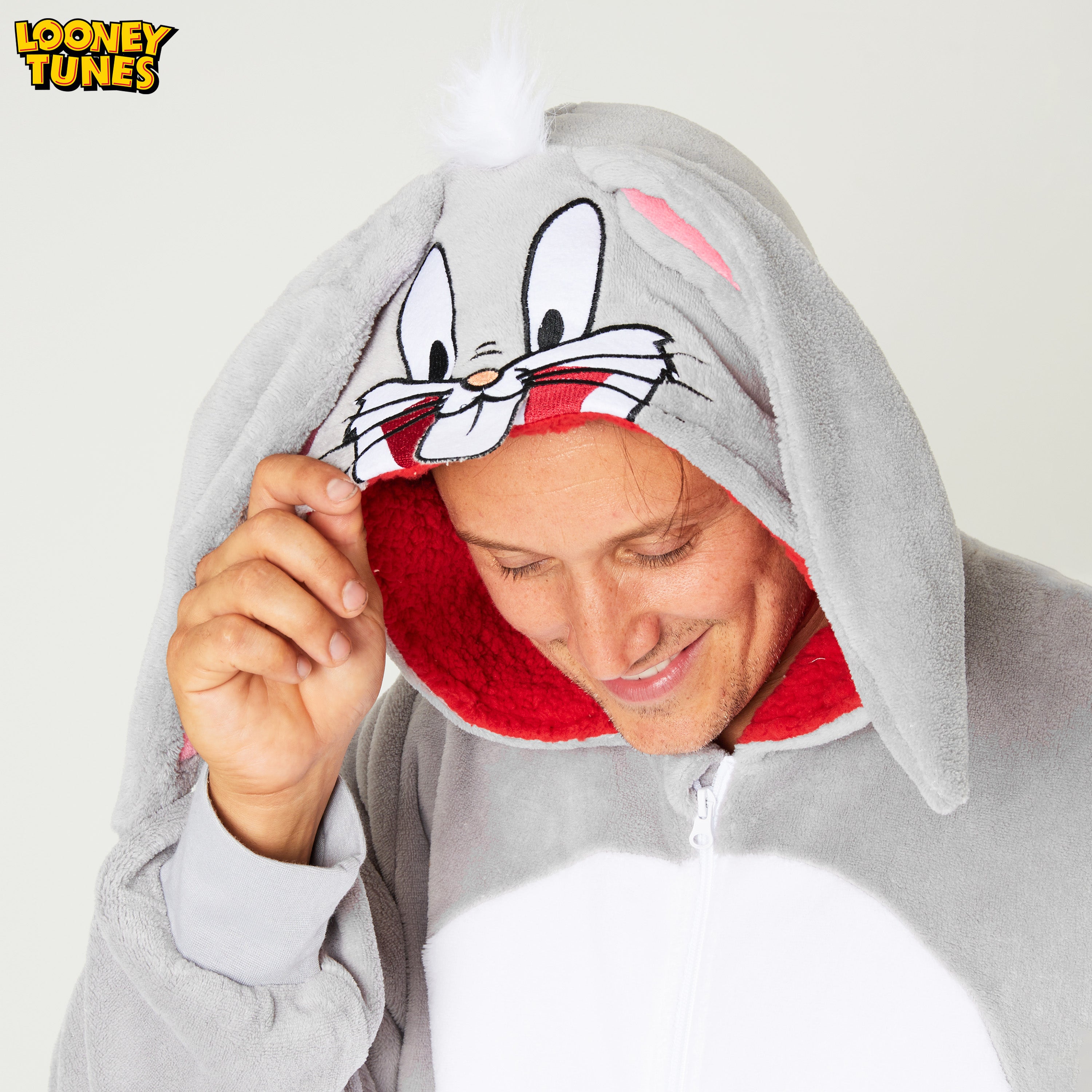 looney-tunes-bugs-bunny-combinaison-pyjama-homme-polaire image 4