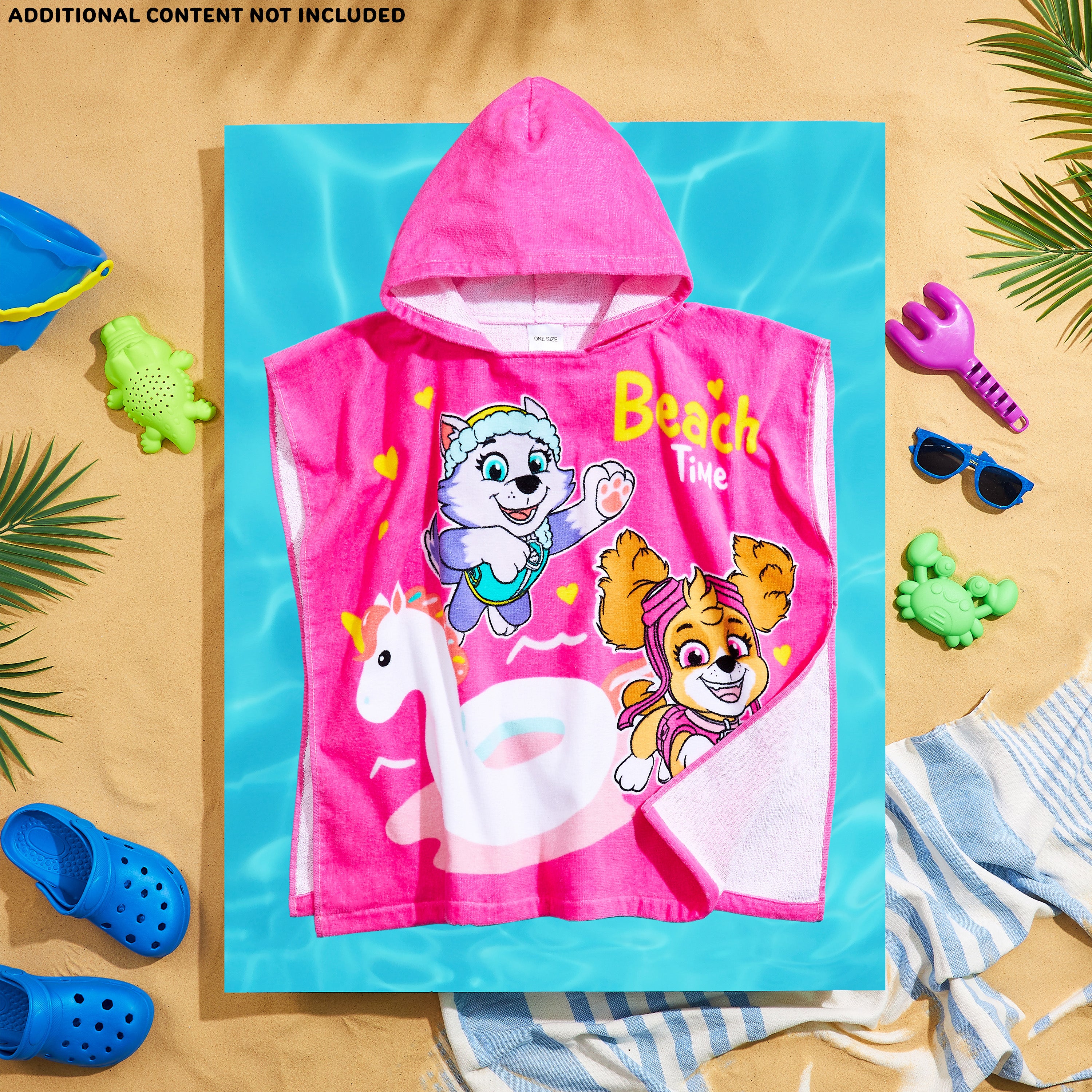 paw-patrol-poncho-de-bain-fille-skye-everest-coton-capuche image 5